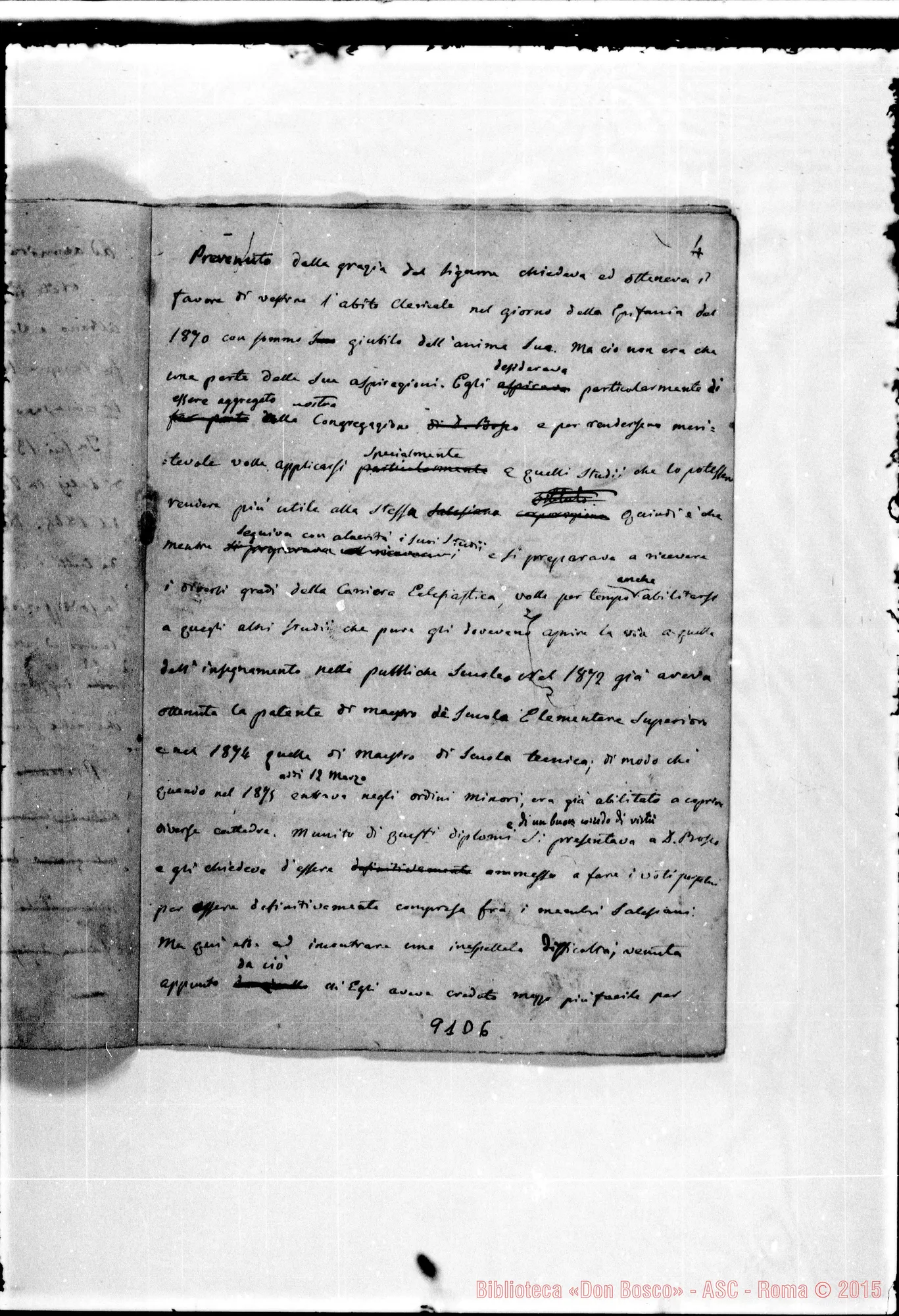 Fotogramma D 6 — Albano (f 1881) Ms.