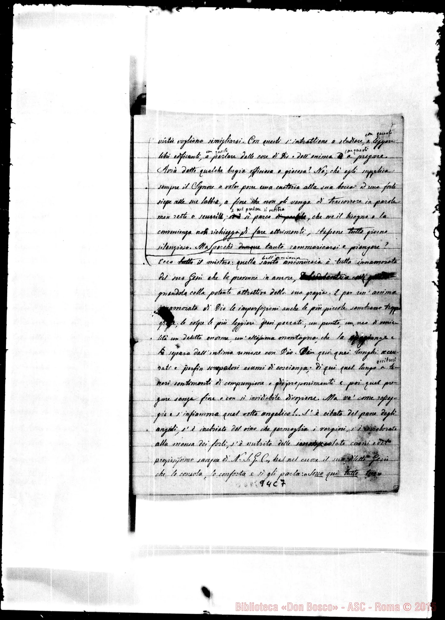Fotogramma C 7 — Del Mastro (f 1879). Biografia in doppia redazione