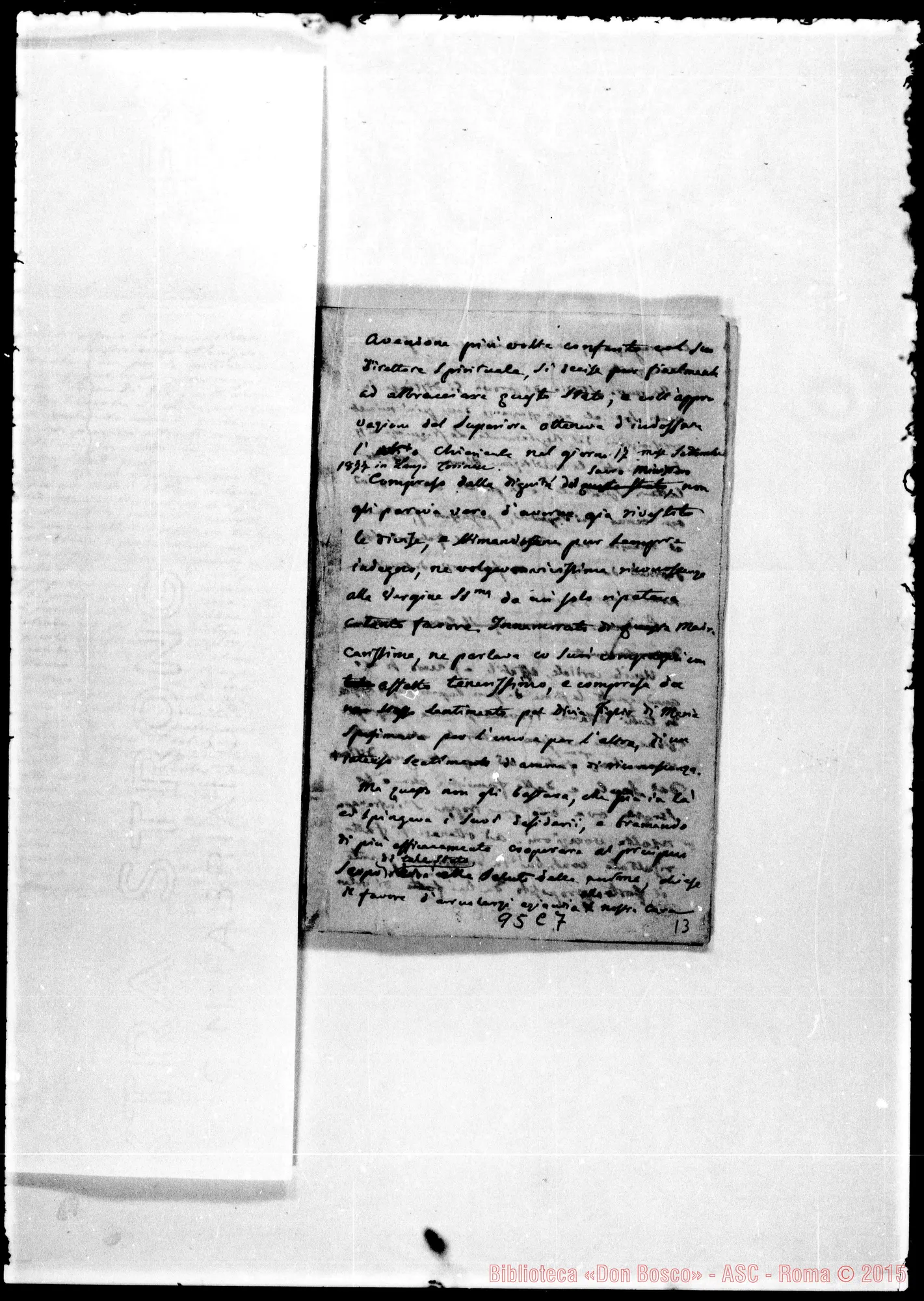 Fotogramma C 7 — Biografia. Ms.