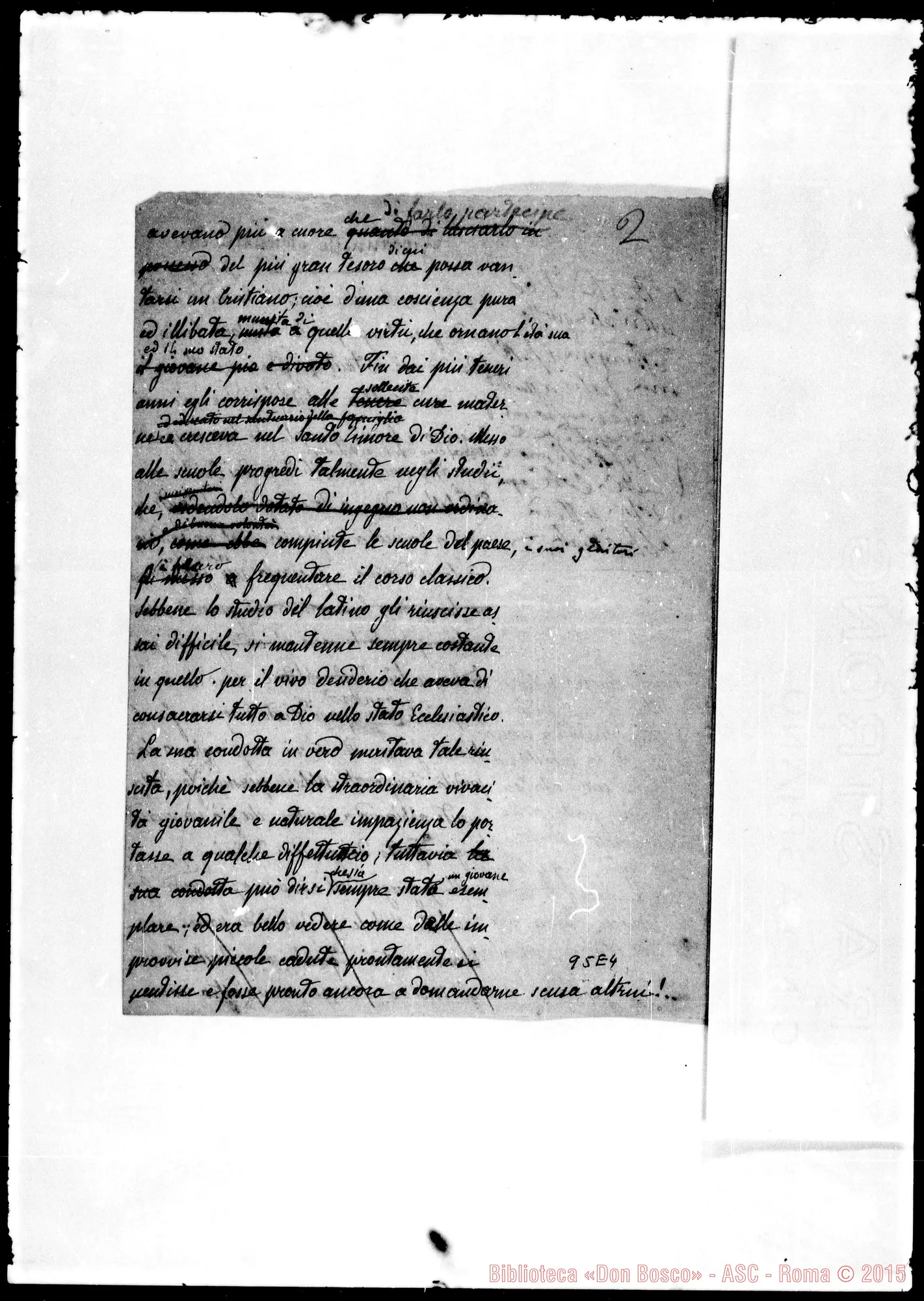 Fotogramma E 4 — Giovannetti (f 1877). Ms.