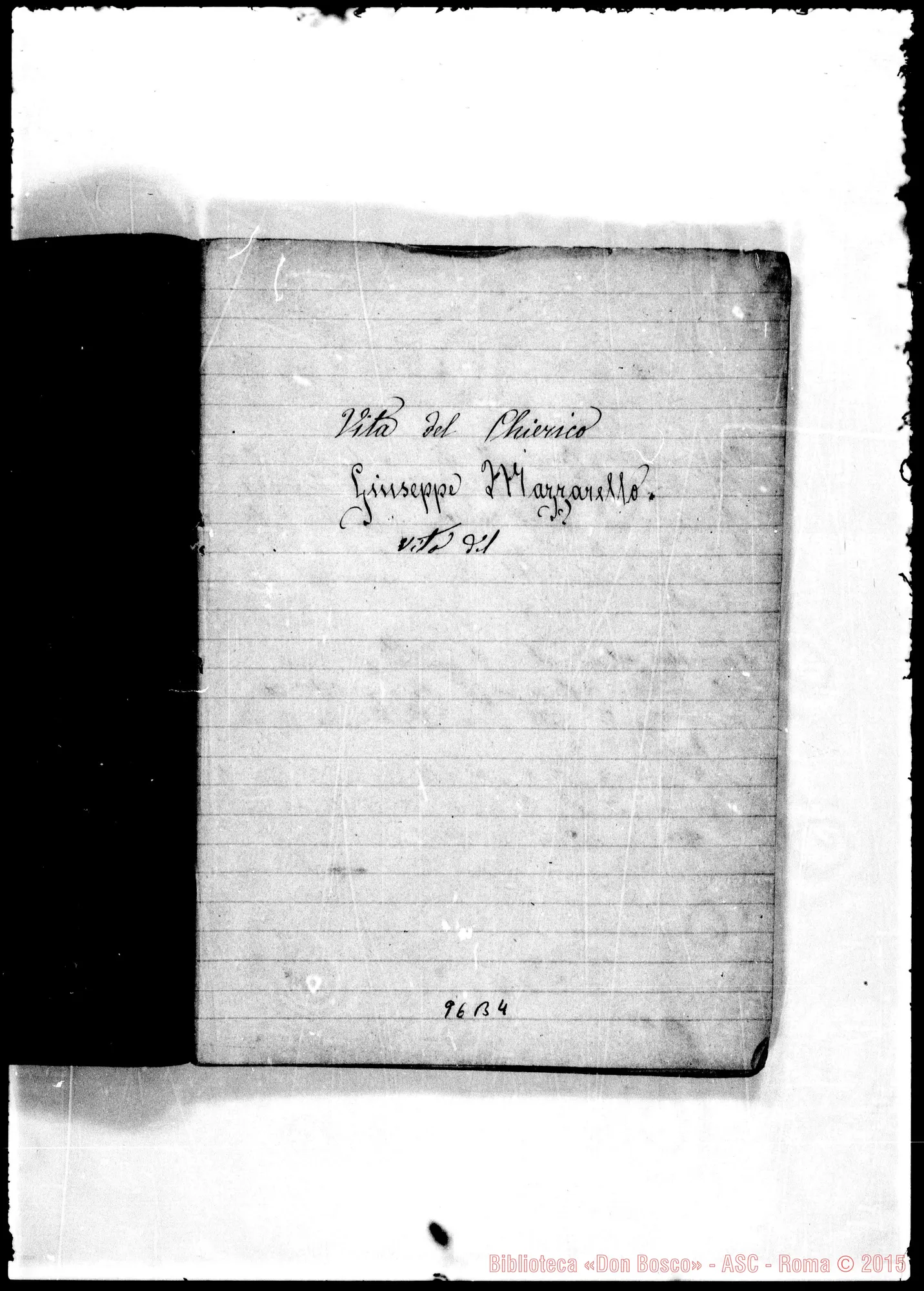 Fotogramma B 4 — Mazzarello Giuseppe: Ms. con correzioni Bosco. Quattro quaderni