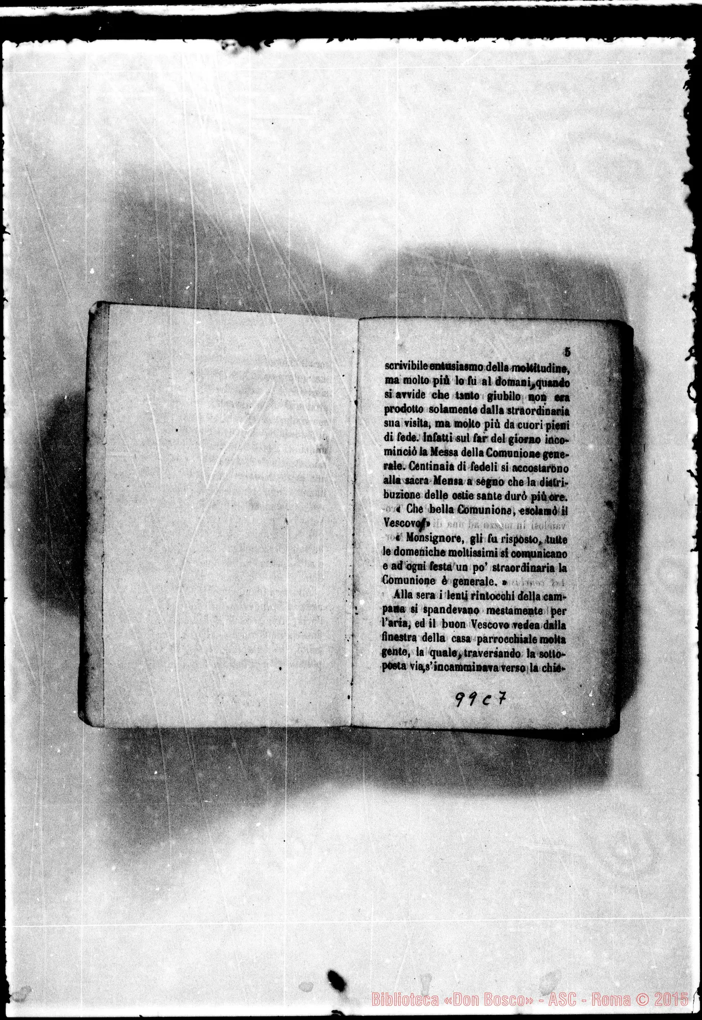 Fotogramma C 7 — Bozze della vita di Giuseppe Mazzarello con correzioni Bosco 0101