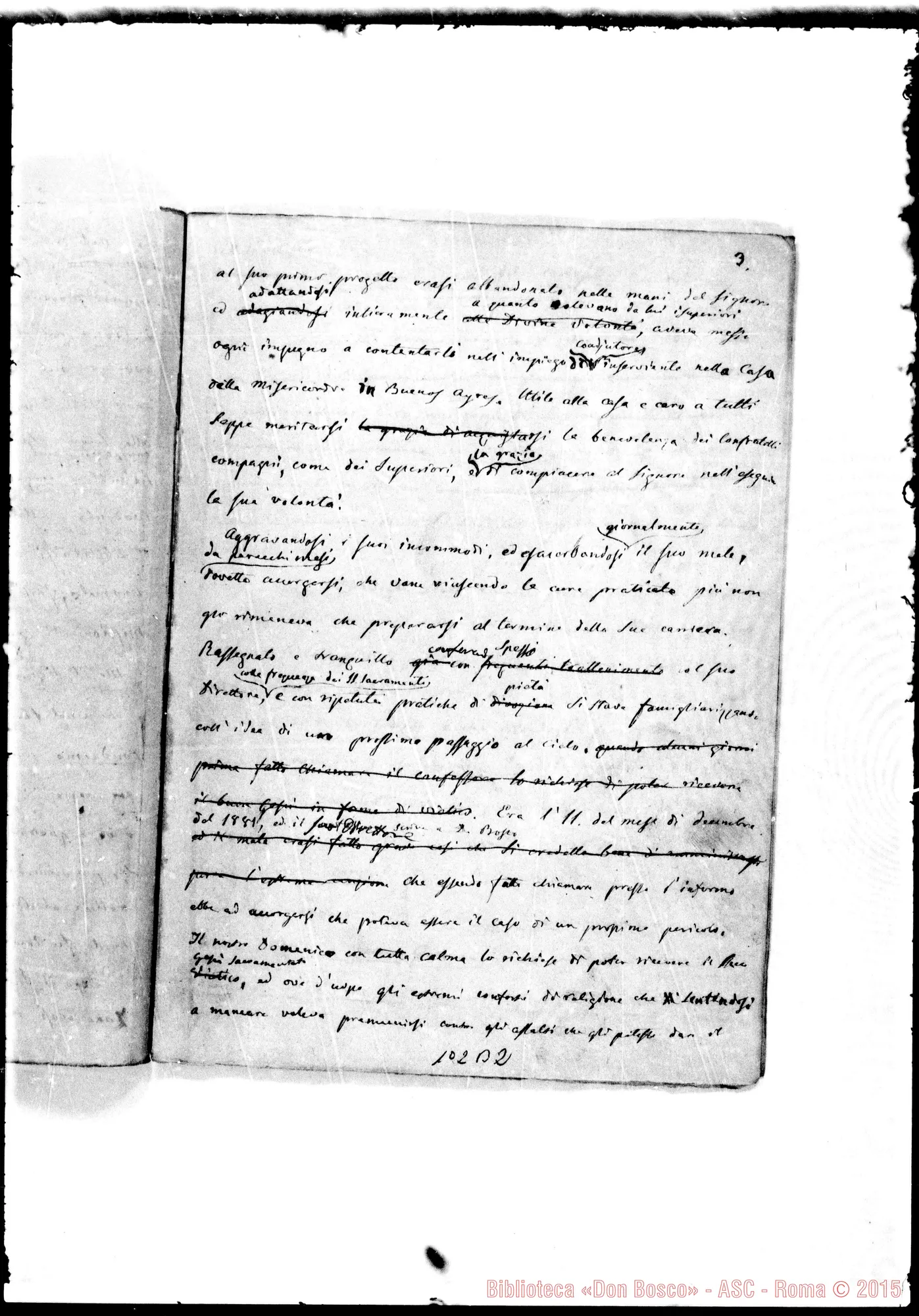 Fotogramma B 2 — Zana (f 1881). Ms.