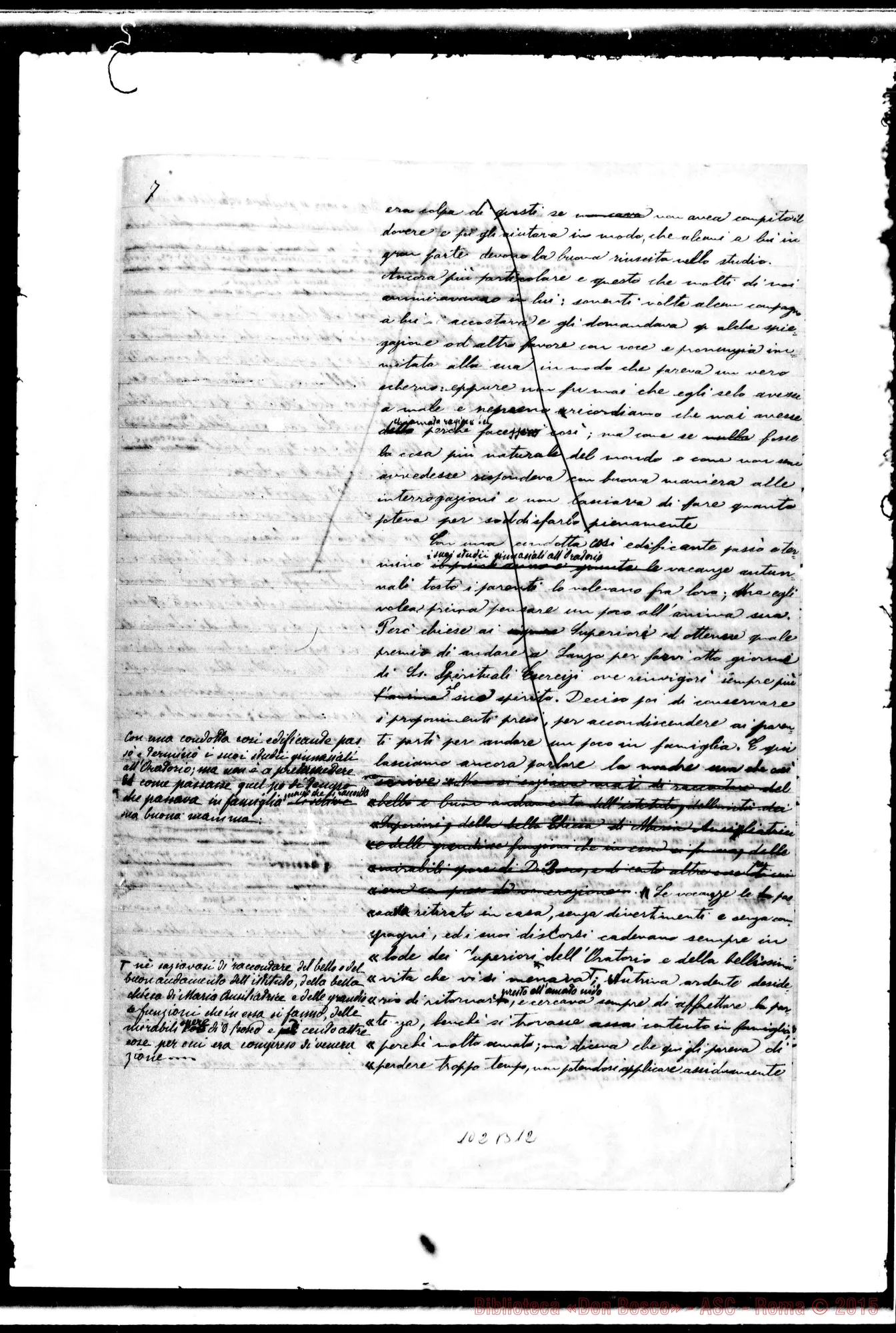 Fotogramma B 12 — Zappelli (-J-1883). Ms. Due redazioni
