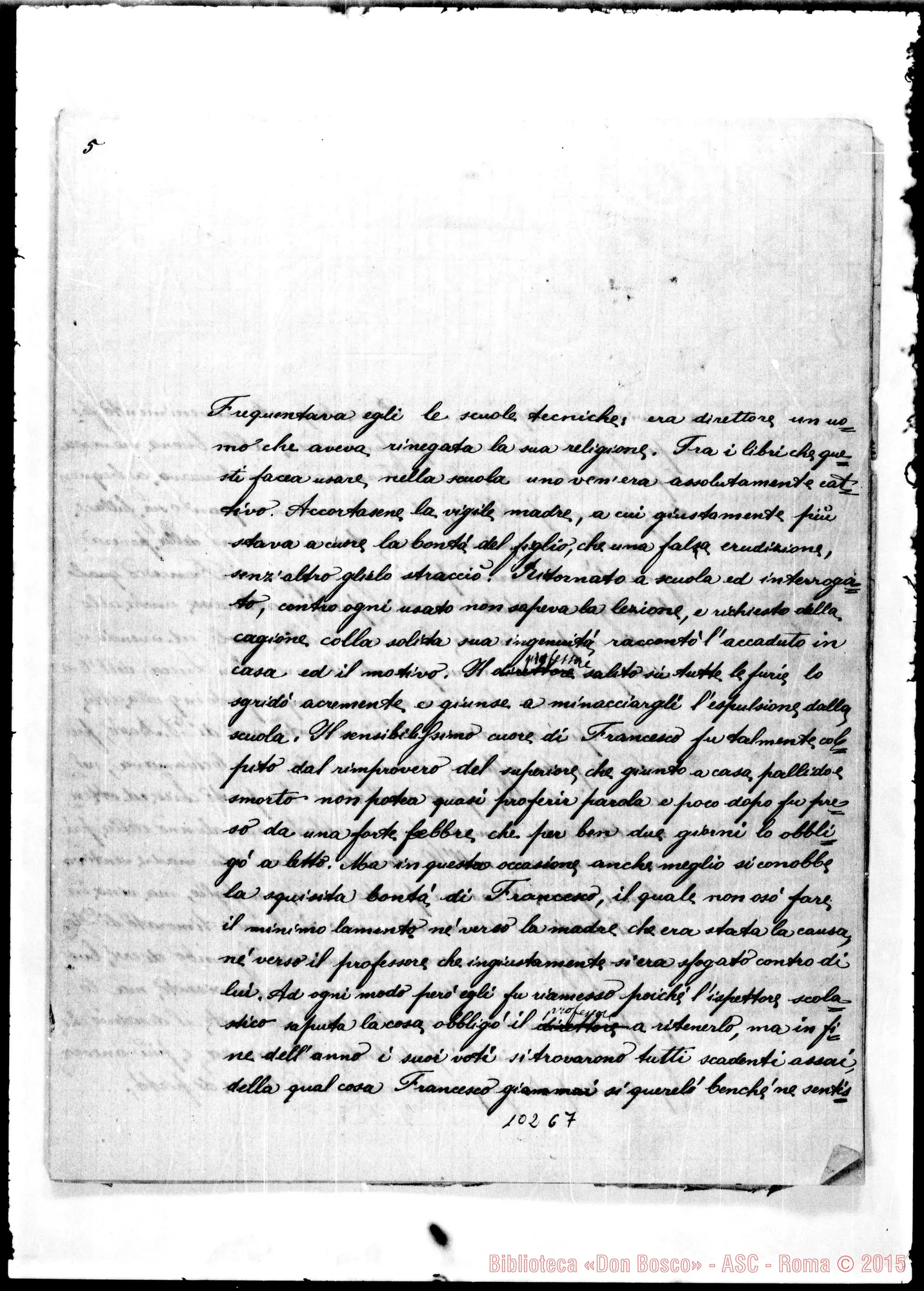 Fotogramma C 7 — Zappelli (-J-1883). Ms. Due redazioni