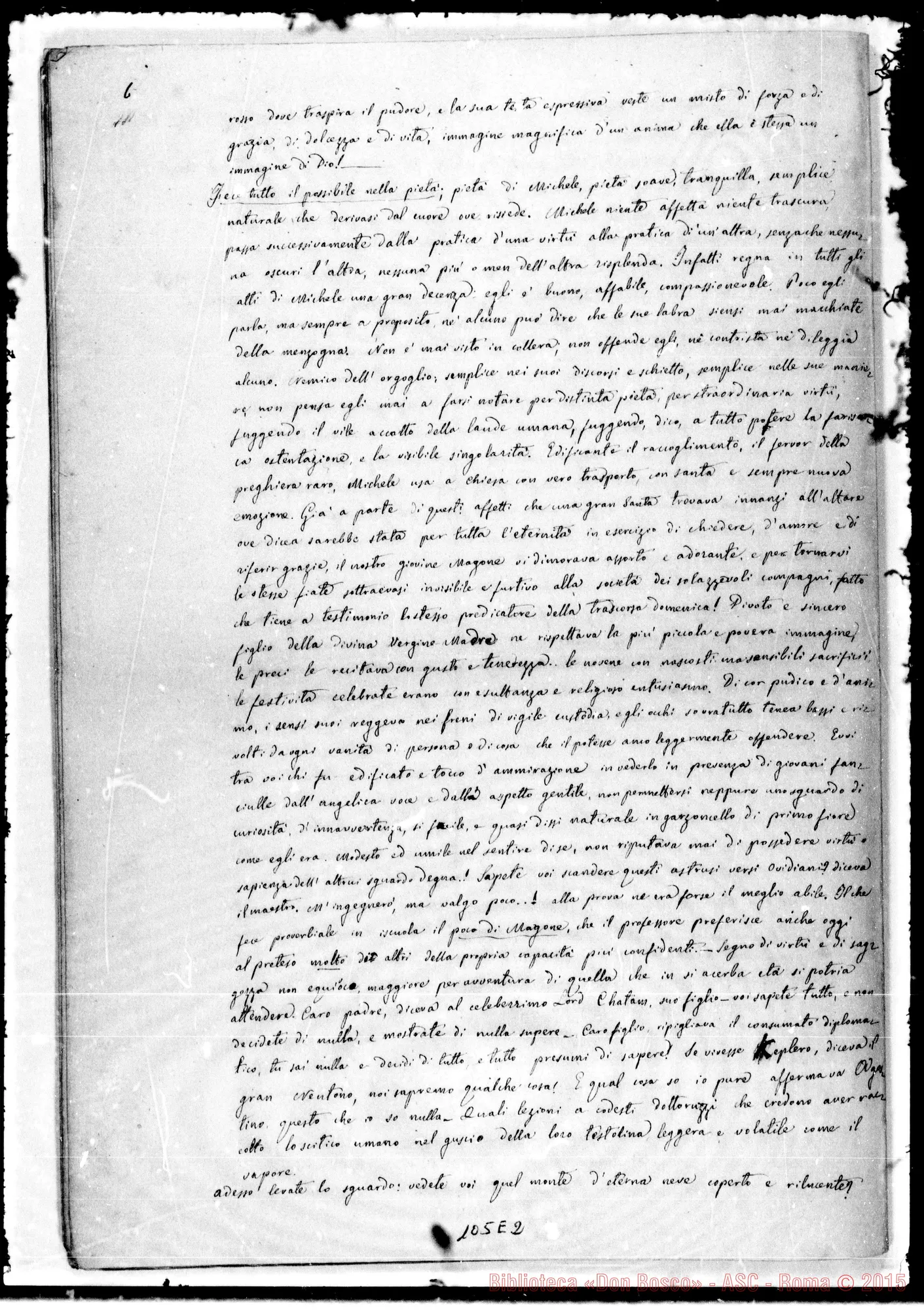 Fotogramma E 2 — Magone (ASC 133) Elogio funebre letto da D. Agostino Zattini