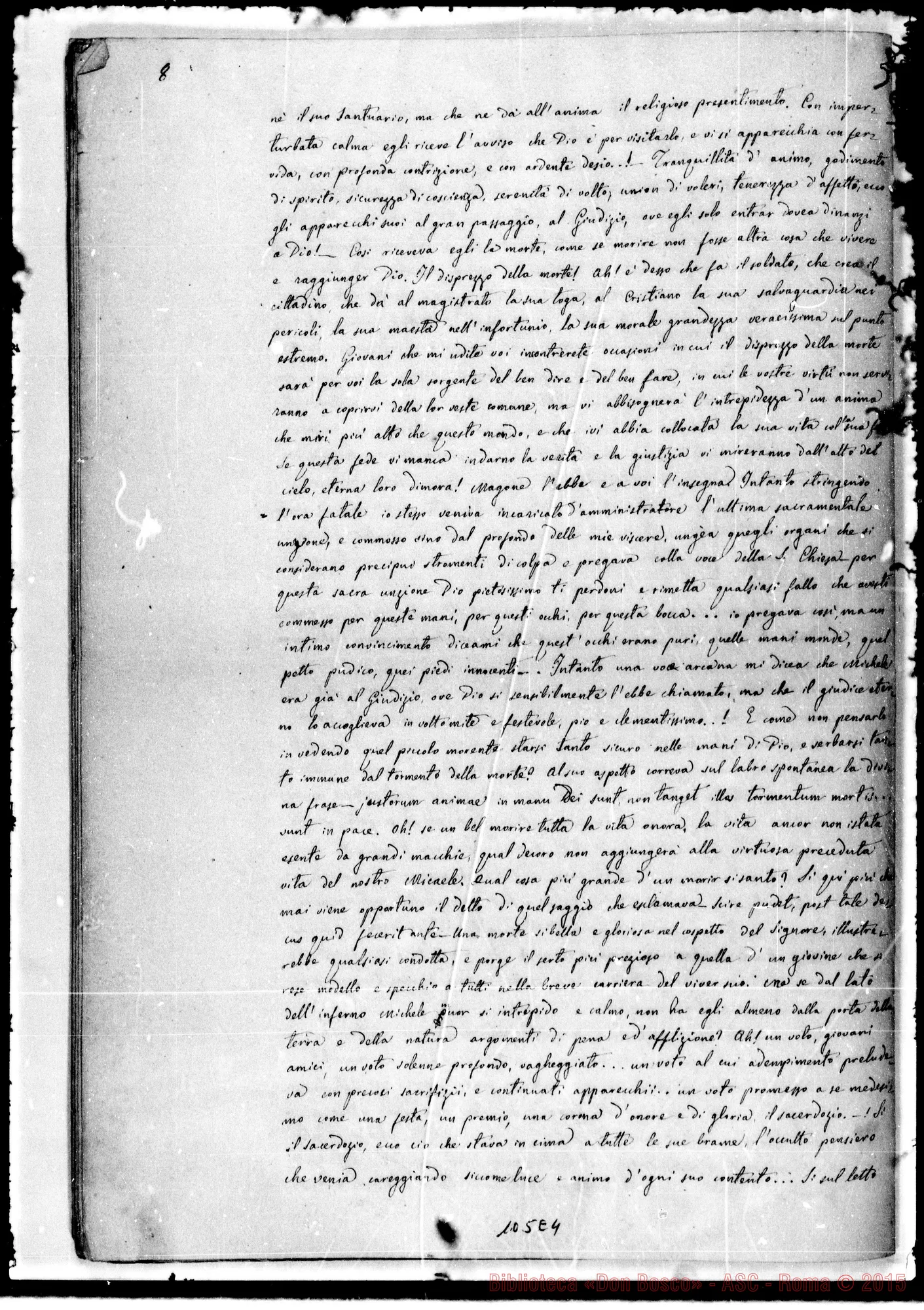Fotogramma E 4 — Magone (ASC 133) Elogio funebre letto da D. Agostino Zattini