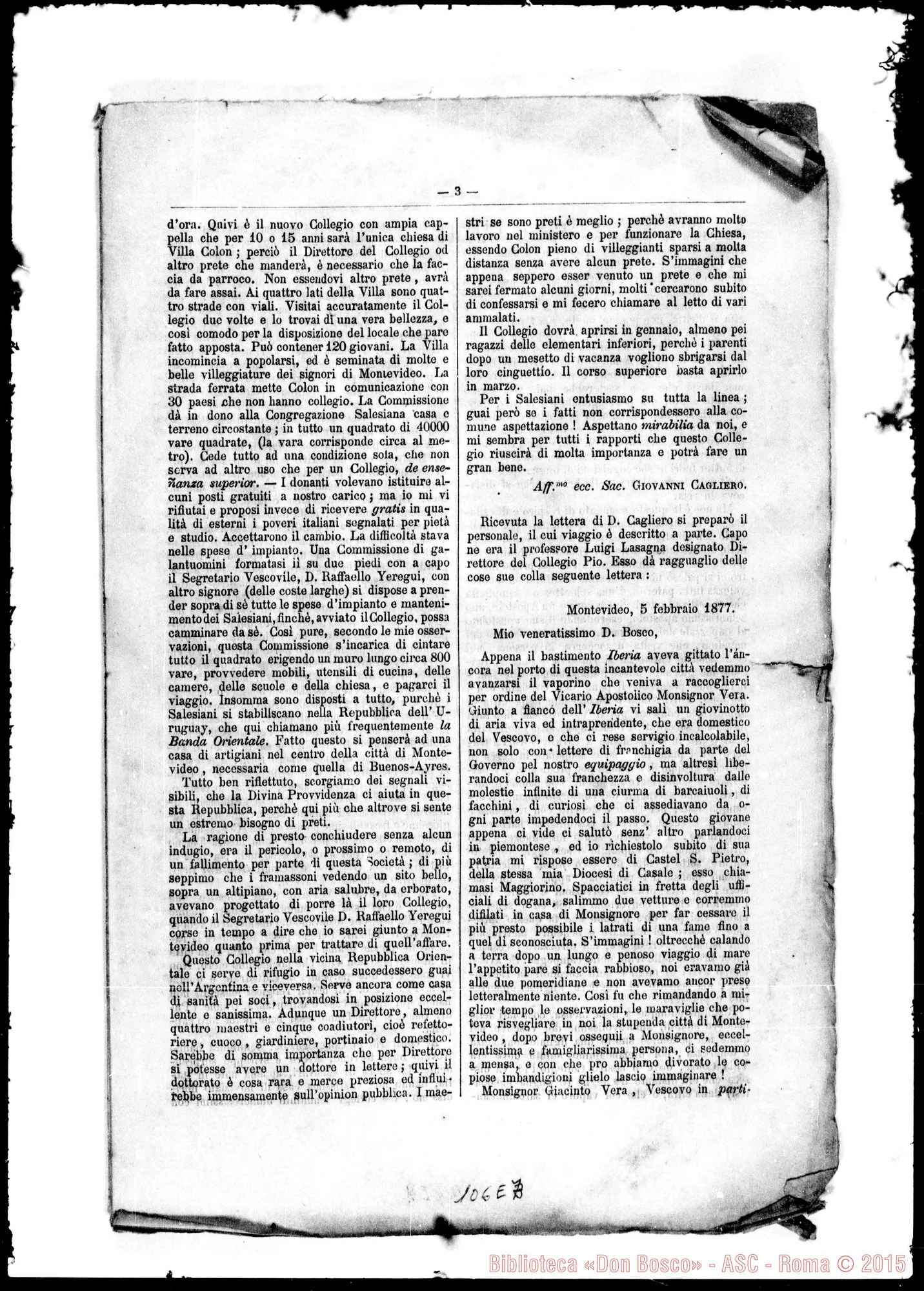 Fotogramma E 7 — Bollettino Salesiano: Numero 2, stampato