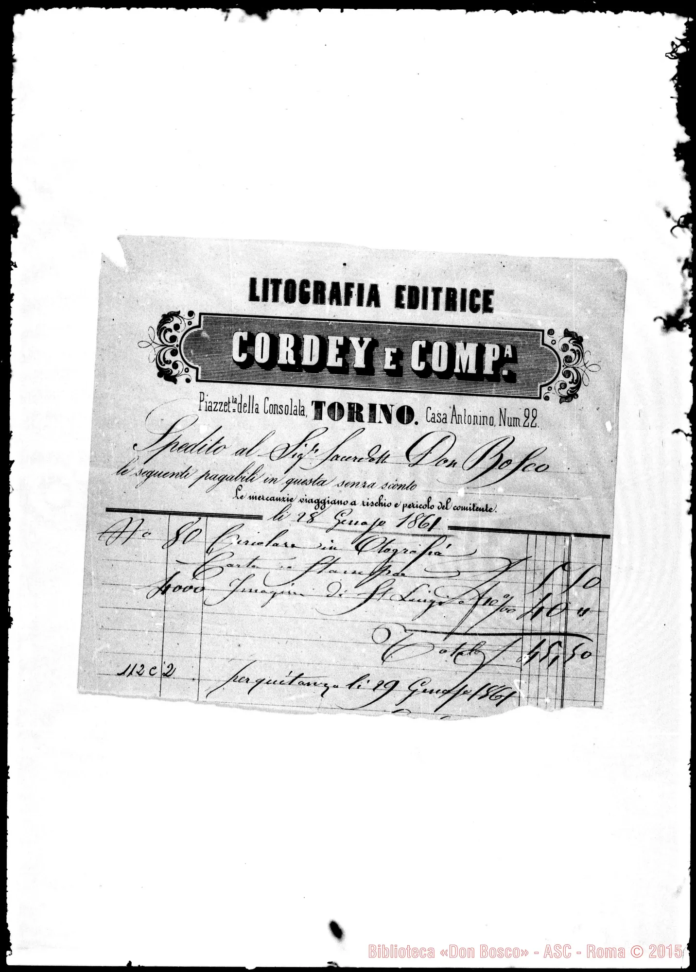 Fotogramma C 2 — Cordey E Compagnia: litografia editrice