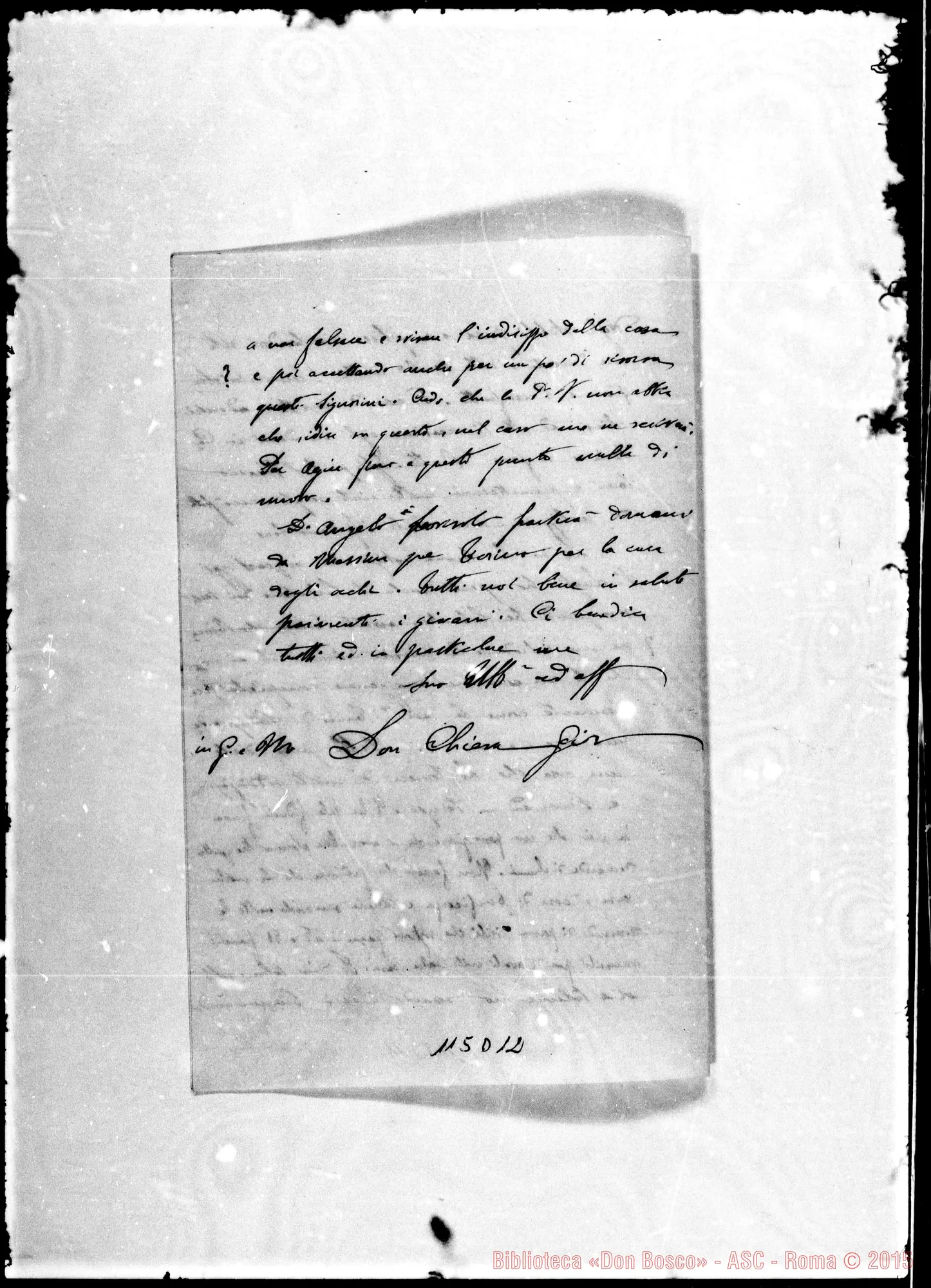 Fotogramma D 12 — D. Chiesa G.-Rua