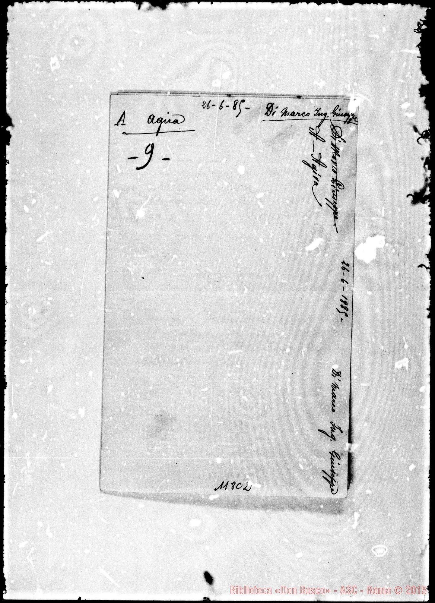 Fotogramma C 2 — Rua-Di Marco. Minuta lettera