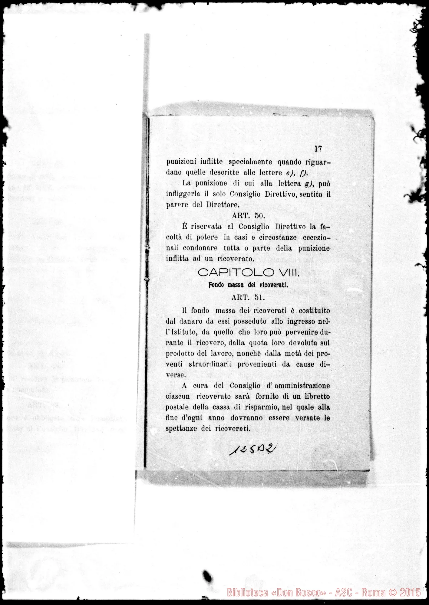 Fotogramma B 2 — Regolamento interno