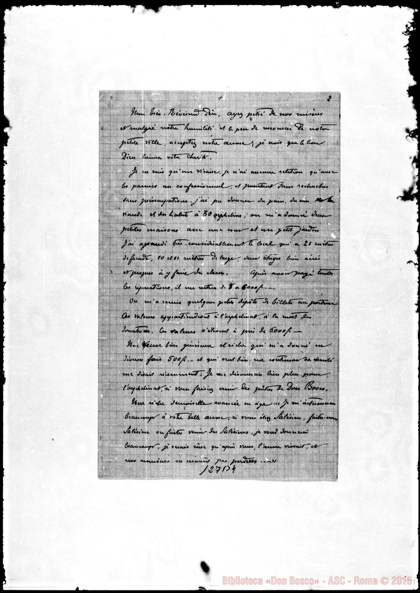 Fotogramma B 4 — Albi: Corrispond.: Ernest Colombier-Mon très Révérend Père