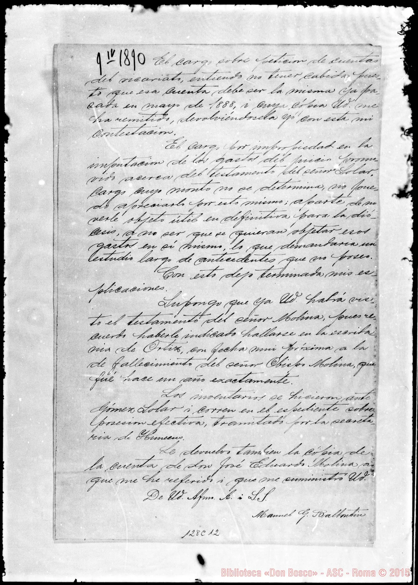 Fotogramma C 12 — Manuel G. Balbontin-Pedro Montt