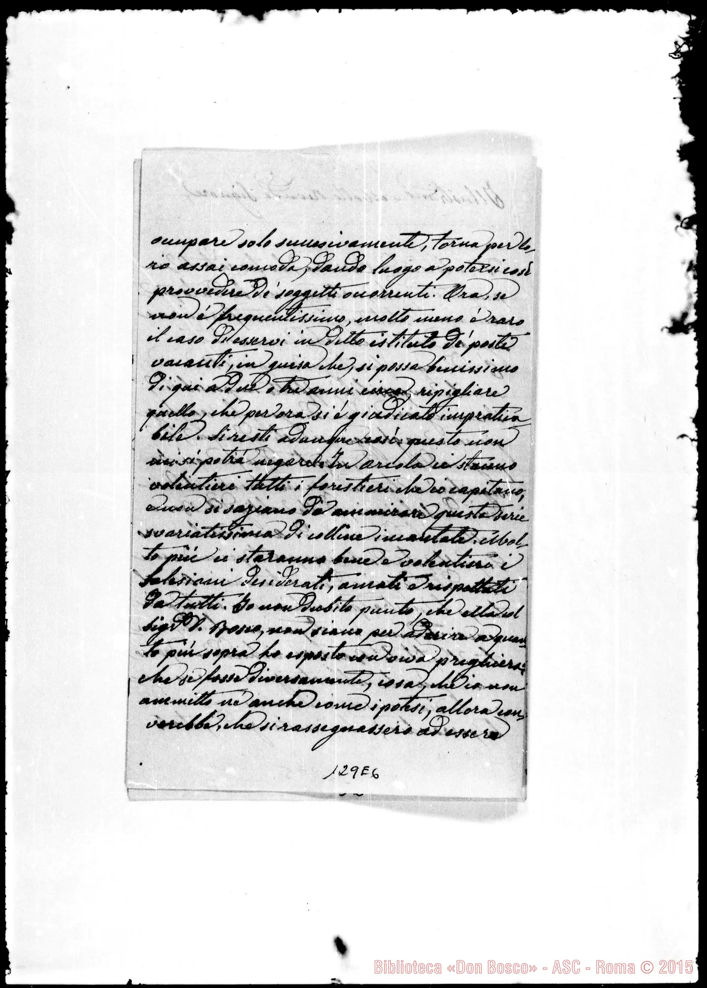 Fotogramma E 6 — Pietro Bastreri-lll.mo E Molto Rev.do Signore
