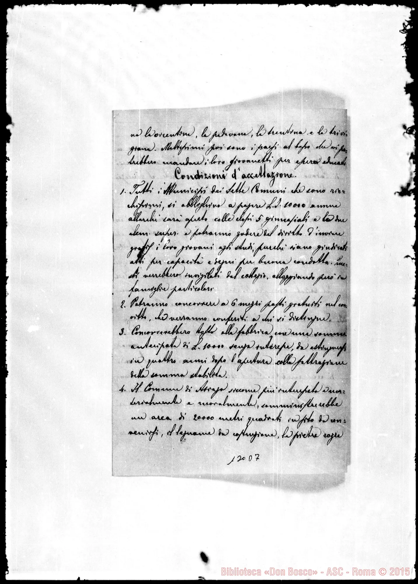 Fotogramma D 7 — Osservazioni sopra il progetto d’aprire…