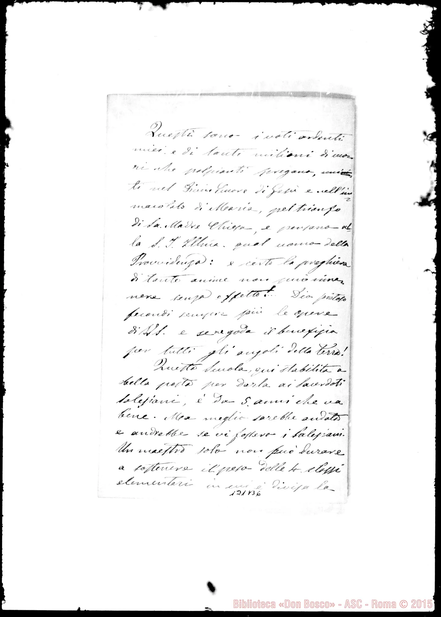 Fotogramma B 6 — Bagni di Lucca: Corrispond.: Sargentelli, parr.- III.mo E Rev.mo Signore