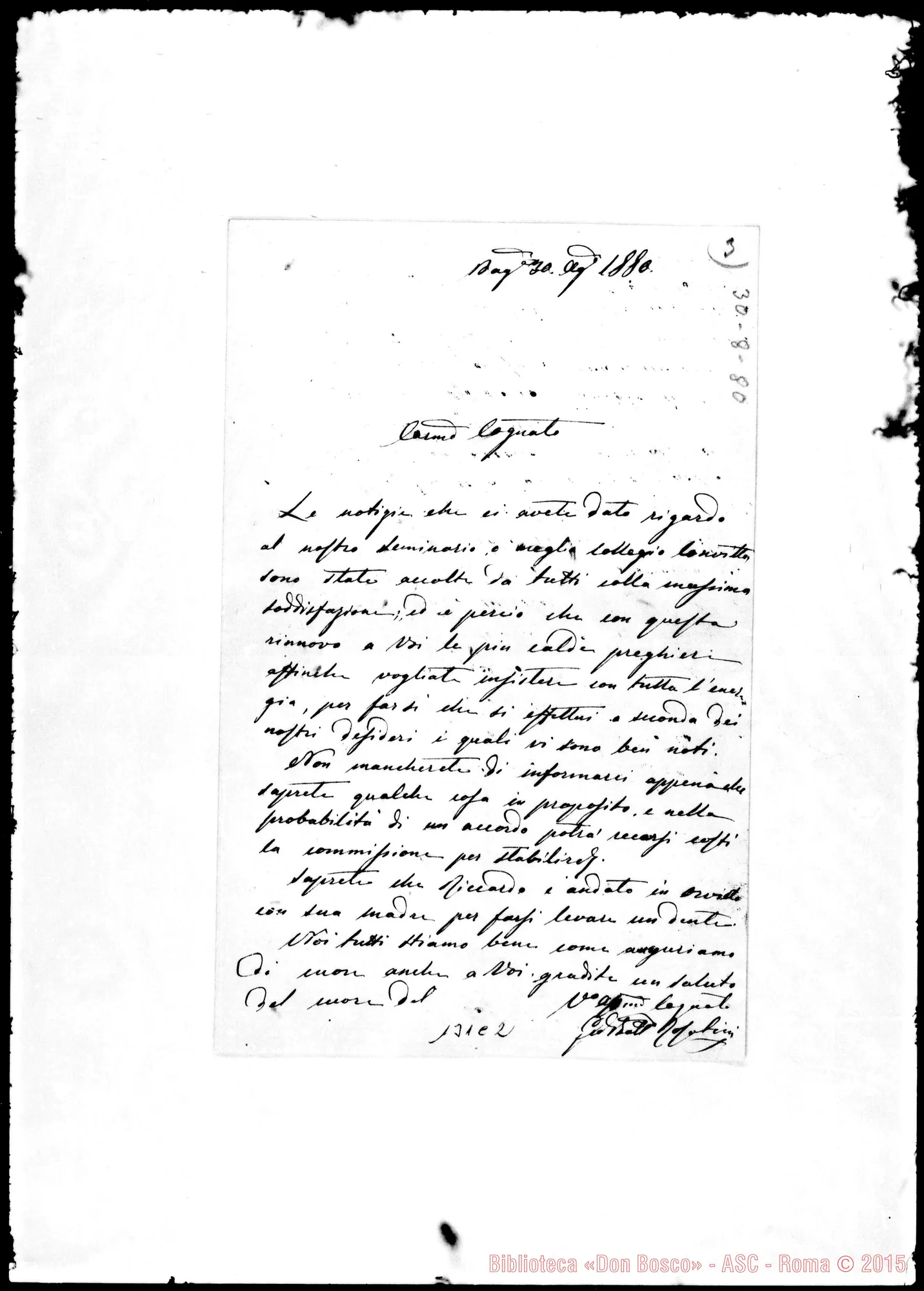 Fotogramma C 2 — Gio. Bat.-Carissimo Cognato