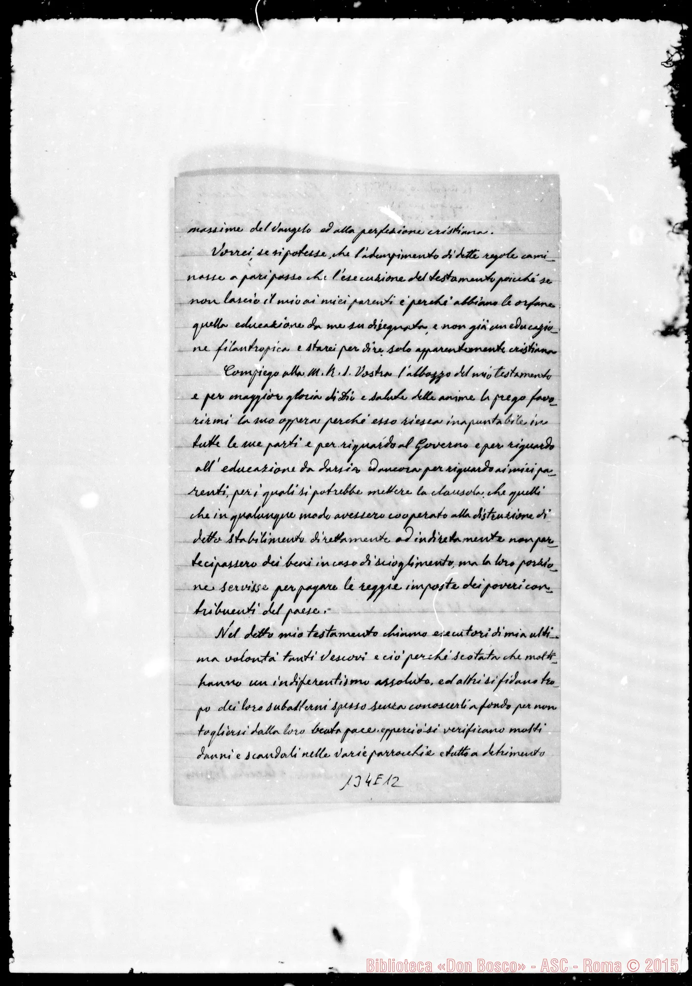Fotogramma E 12 — Bortigali: Corrispond.: Placida Passino-Bosco