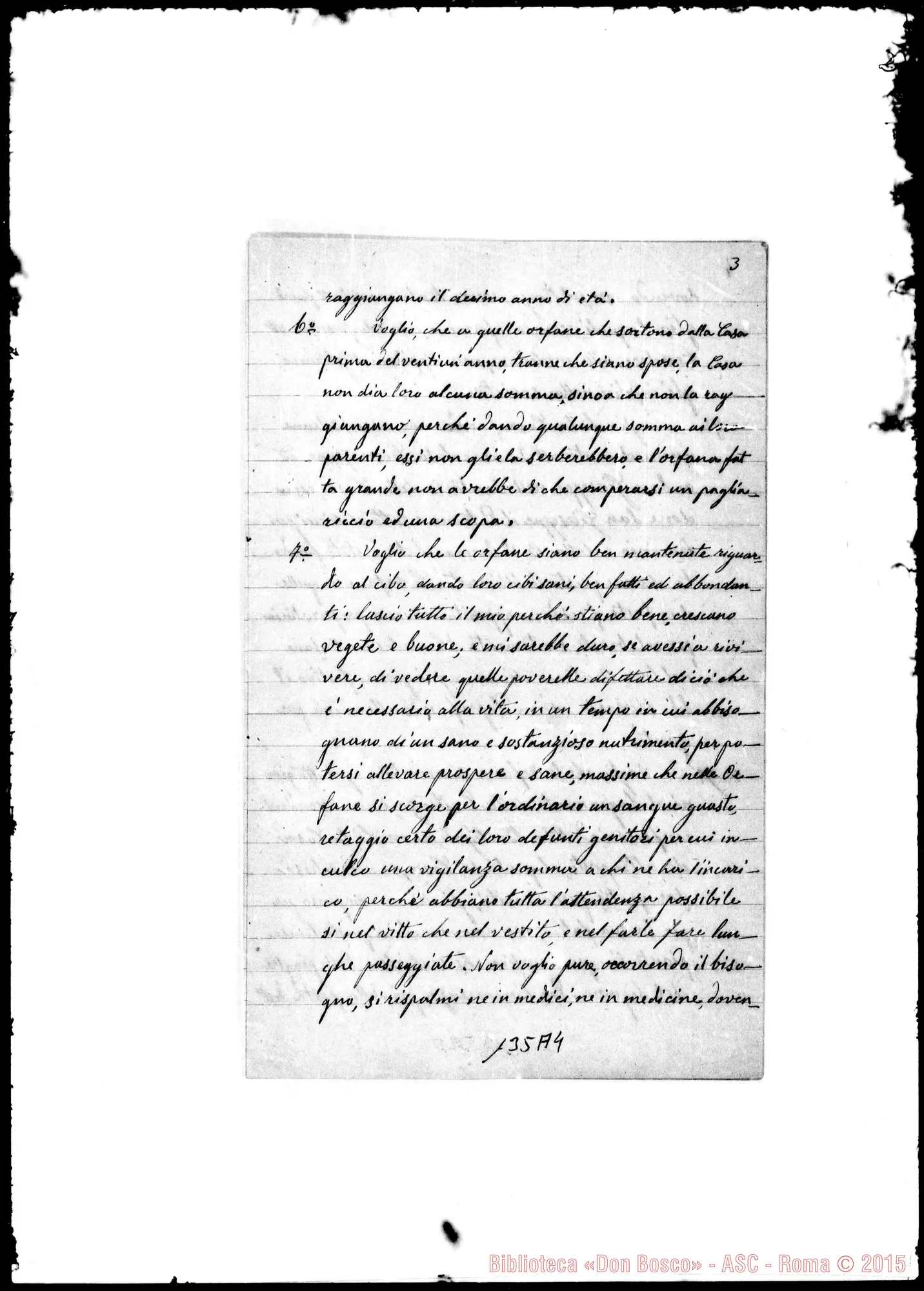 Fotogramma A 4 — Testamento olografo di Placida Passino
