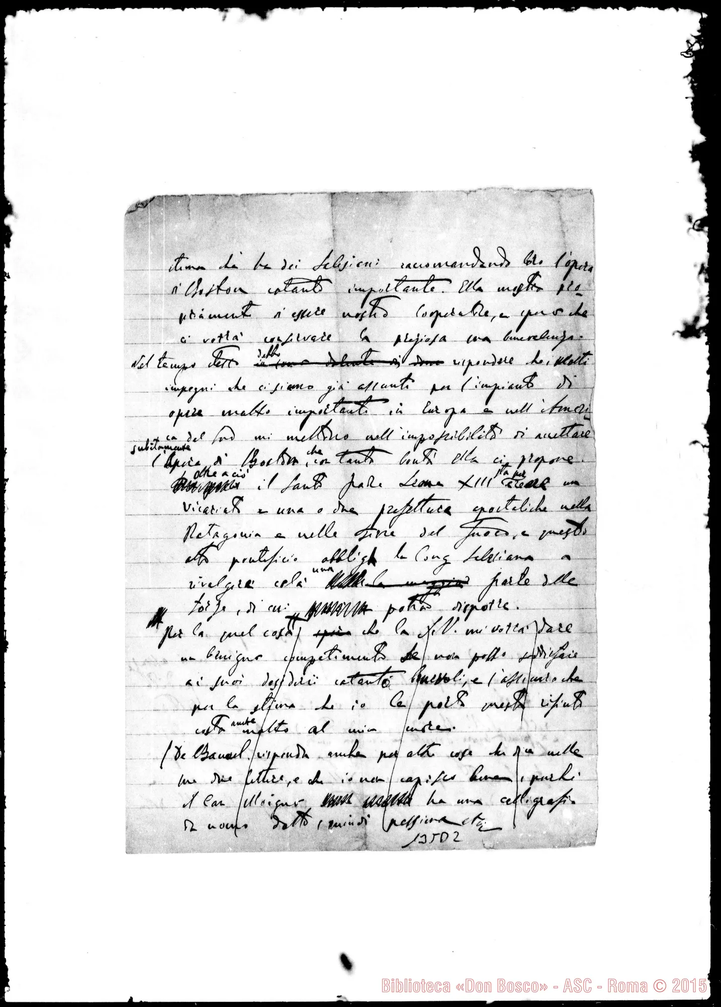 Fotogramma D 2 — Ms. di D. Bonetti