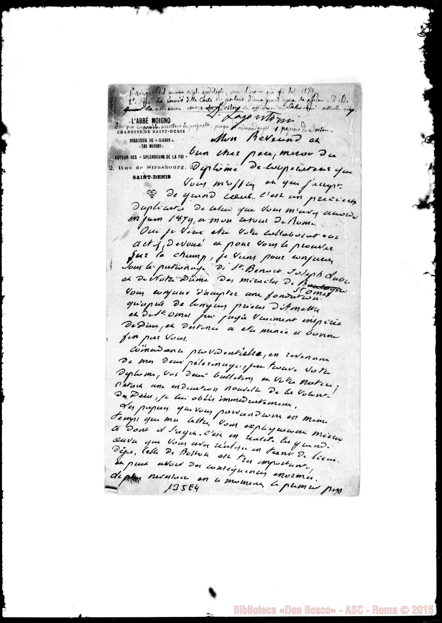 Fotogramma E 4 — Moigno-Mon Révérend E bon cher père