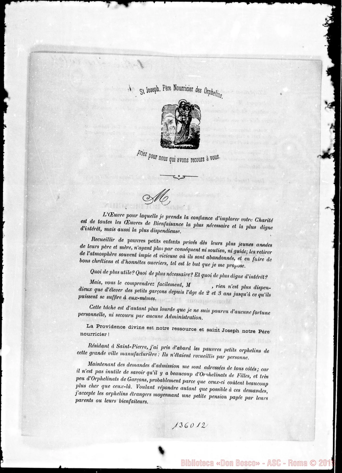 Fotogramma D 12 — Calais: Corrispond.: Sac. Boudringhin-Révérend Pére