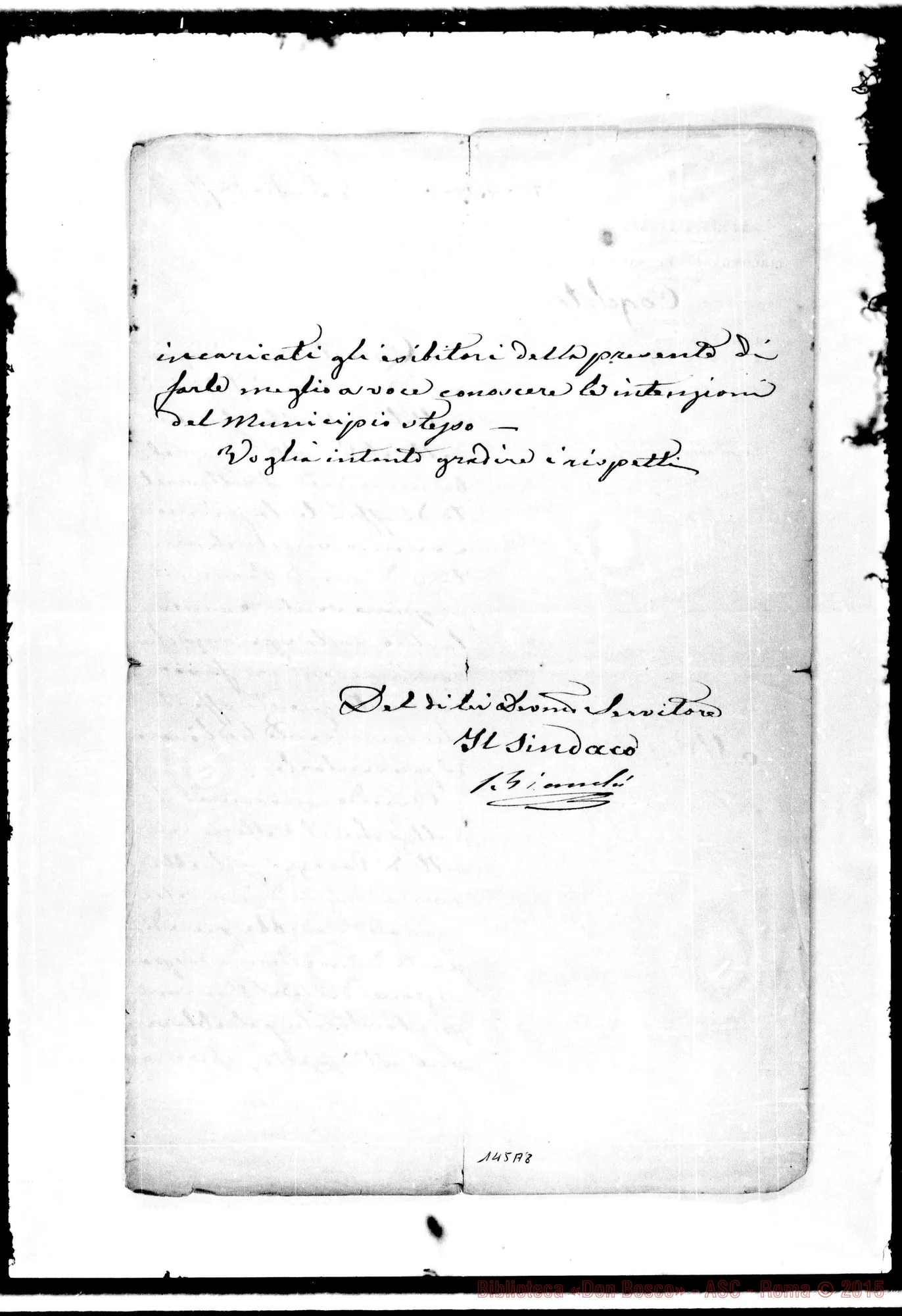 Fotogramma A 8 — Cogoleto: Corrispond.: Sindaco-Bosco