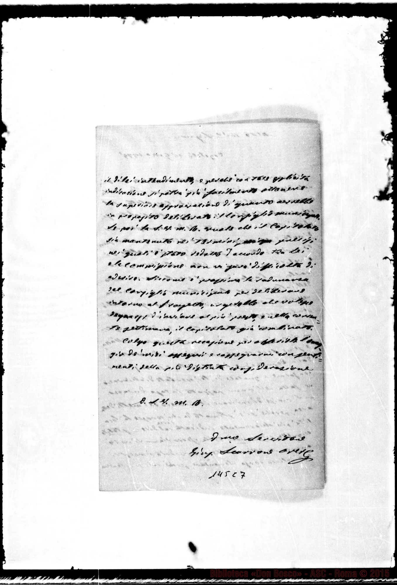 Fotogramma C 7 — Giuseppe Scarrone-Rev.do Signore