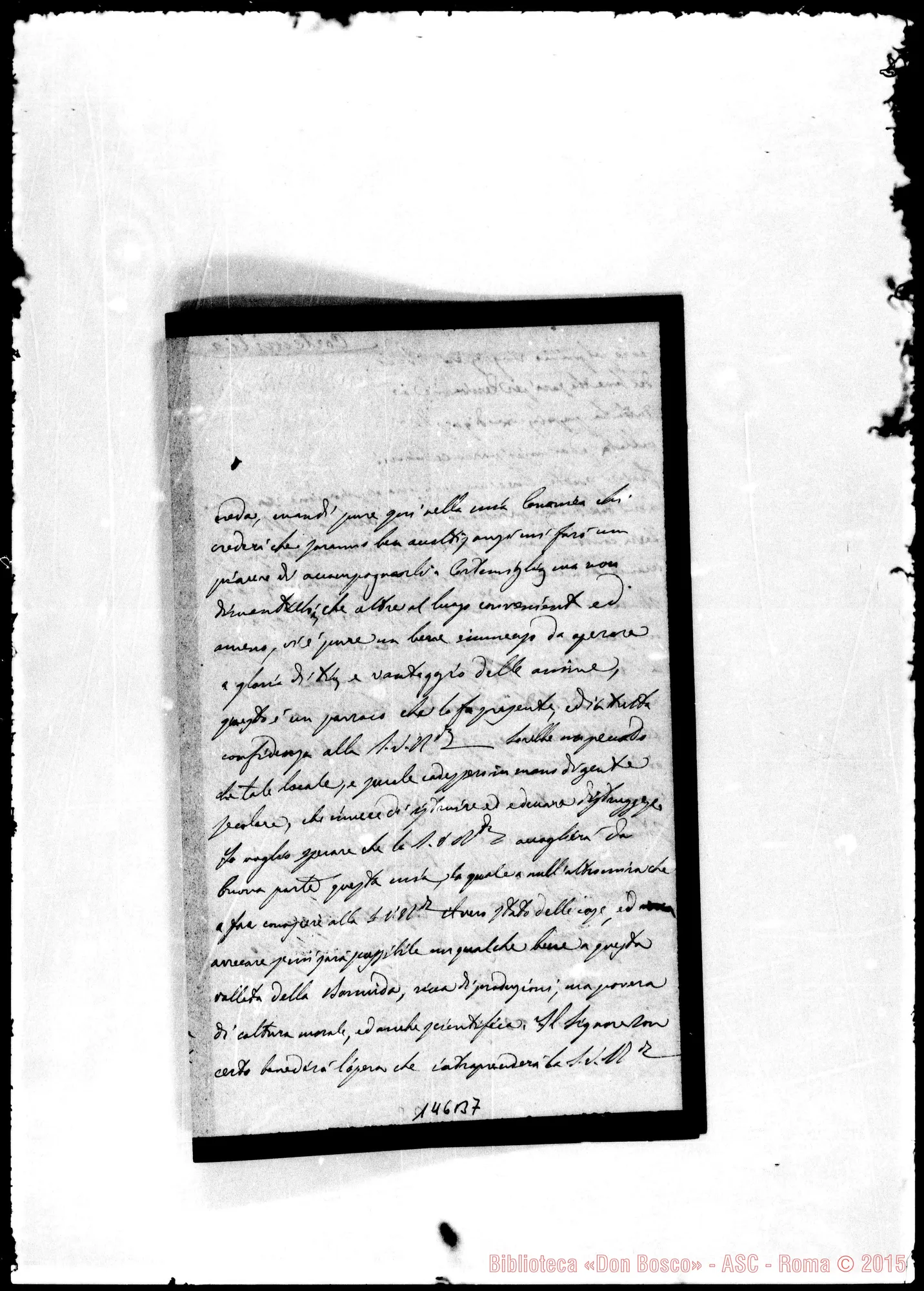 Fotogramma B 7 — Cortemilia: Corrispond.: Rossetti Giov. Batt.-Rev.do Signore