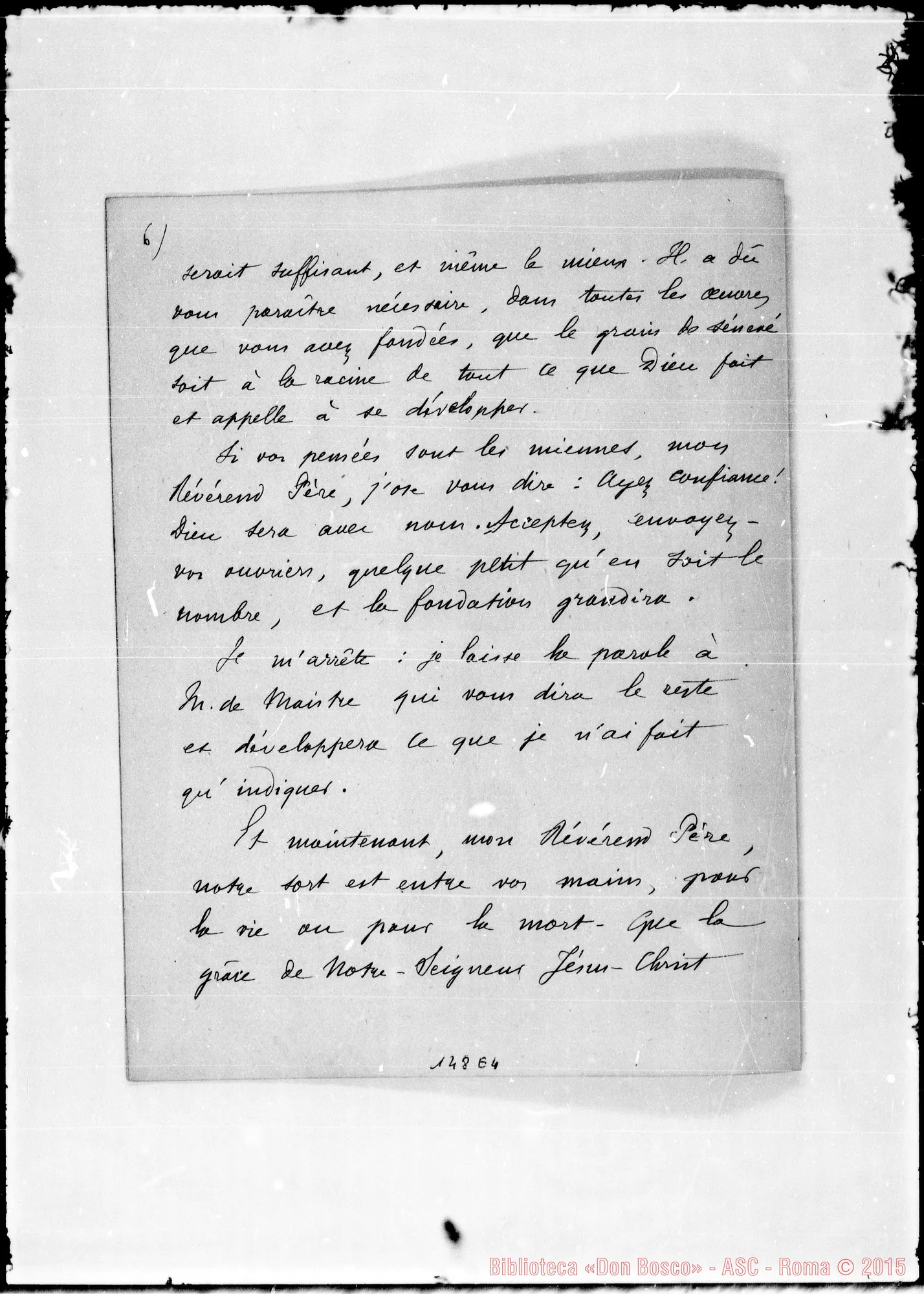 Fotogramma E 4 — François, Coad. Evreux-Révérend Père. Autogr. Bosco