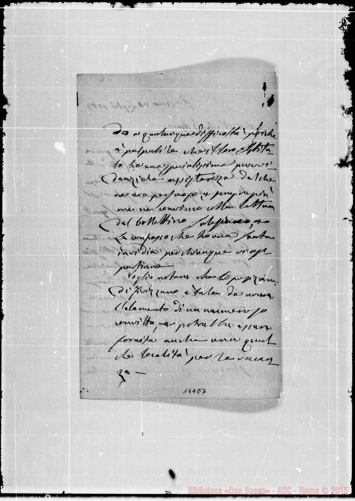 Fotogramma E 7 — Fivizzano: Corrispond.: Eug. Berti-Molto Rev.do Signore