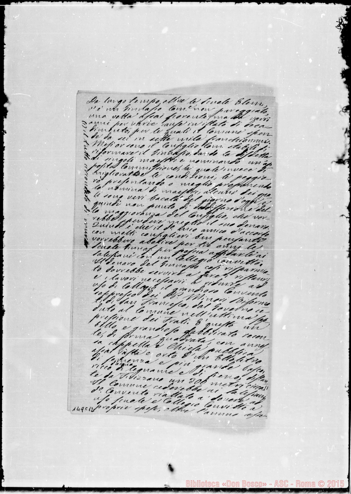 Fotogramma E 12 — Sac. Cesare R.-Molto Rev.do Signore