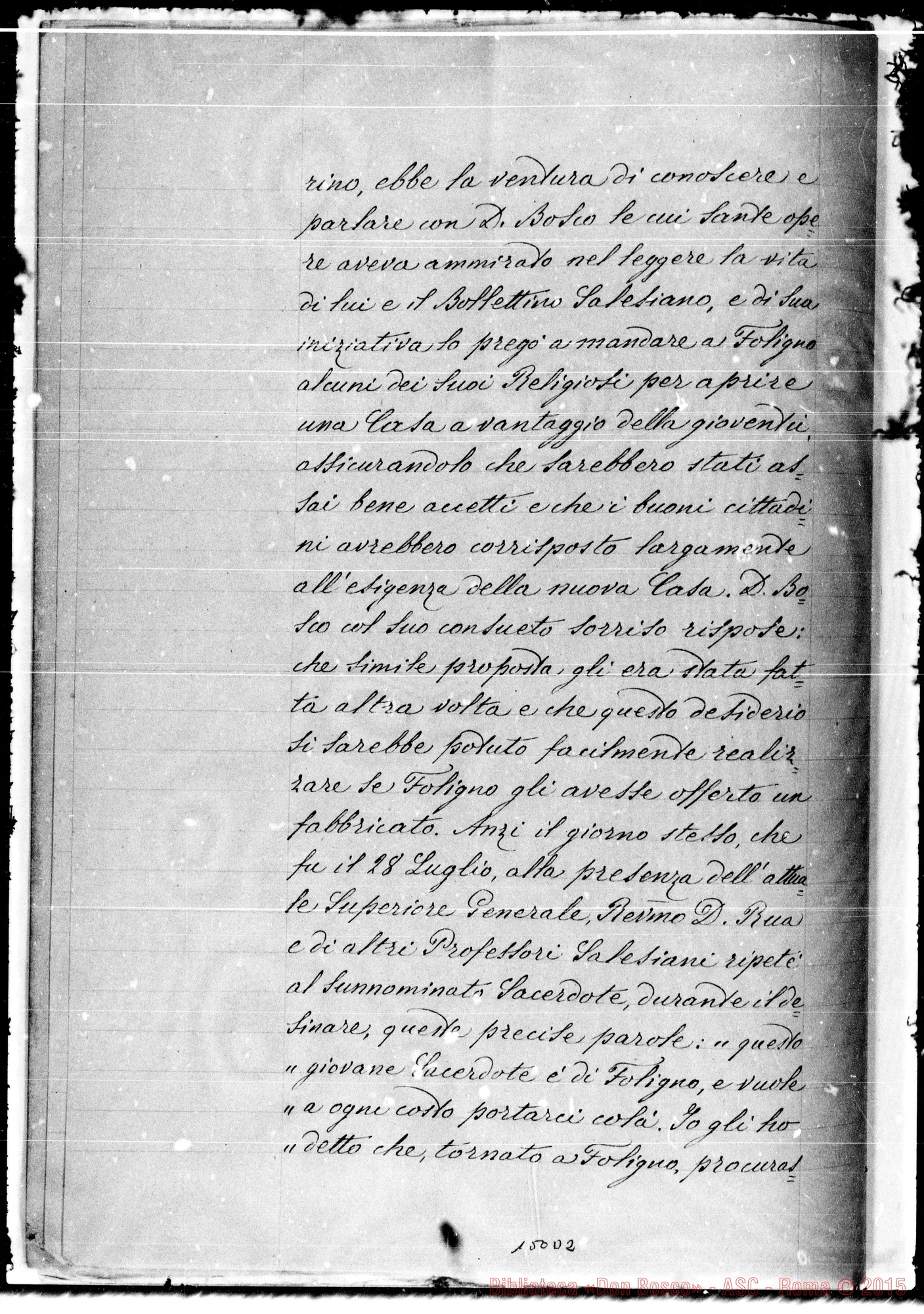 Fotogramma D 2 — Origine E sviluppo dell’istituto di S. Carlo in Foligno