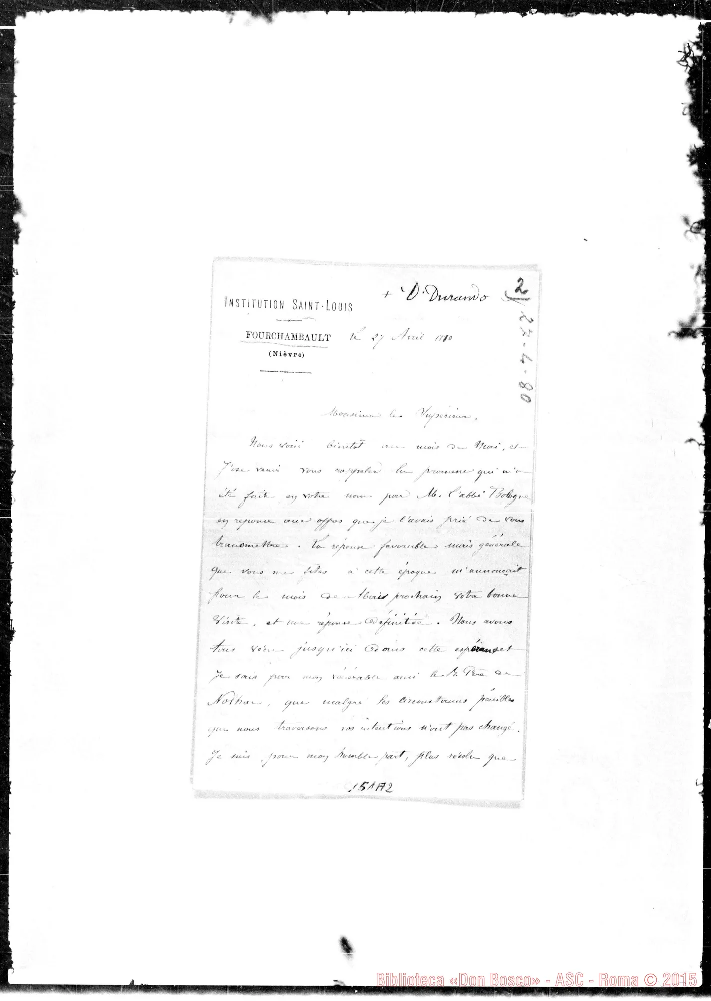 Fotogramma A 2 — Ernesì C., pretre-Monsieur le Superieur