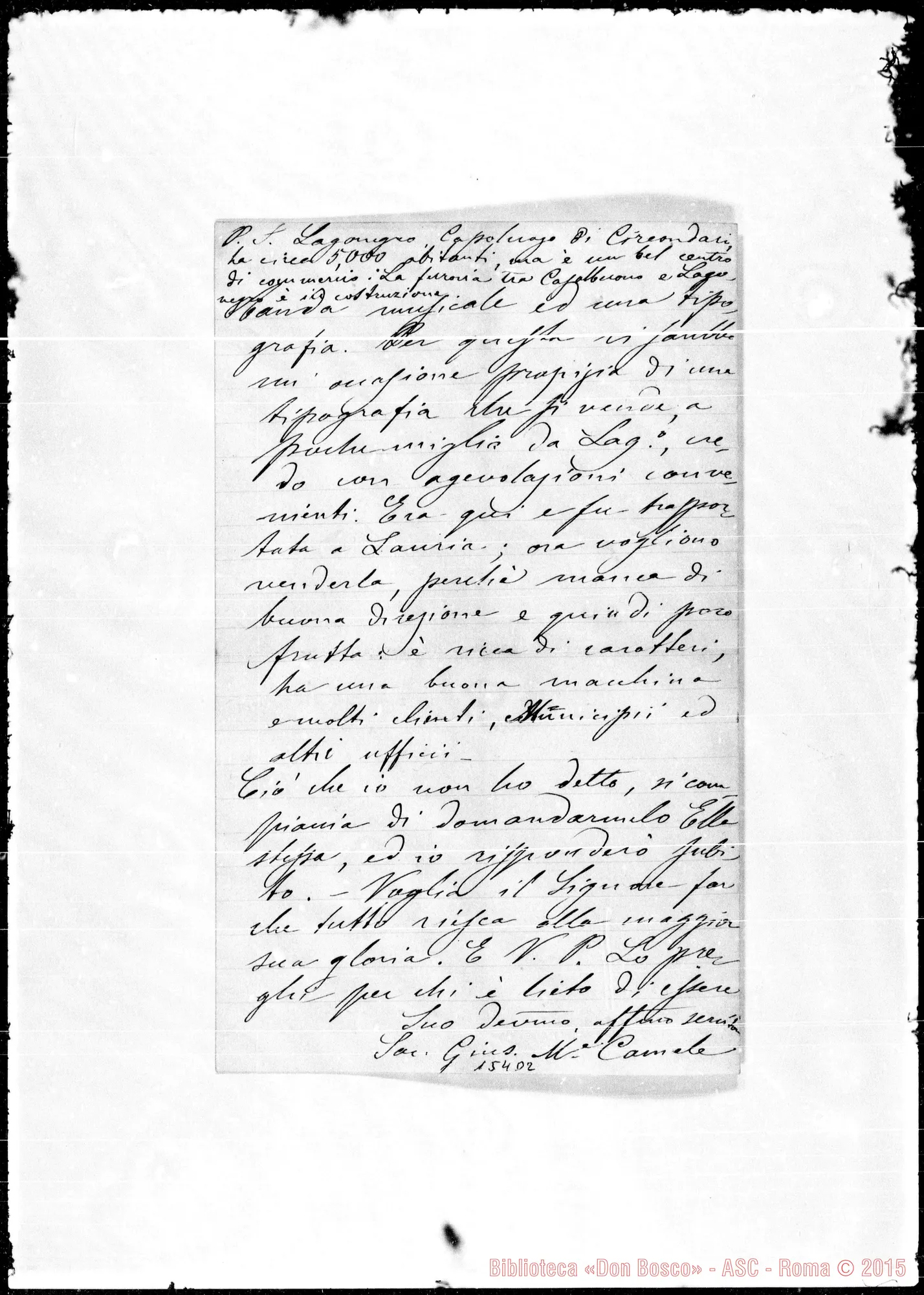Fotogramma D 2 — Giuseppe Maria Camele-Rua