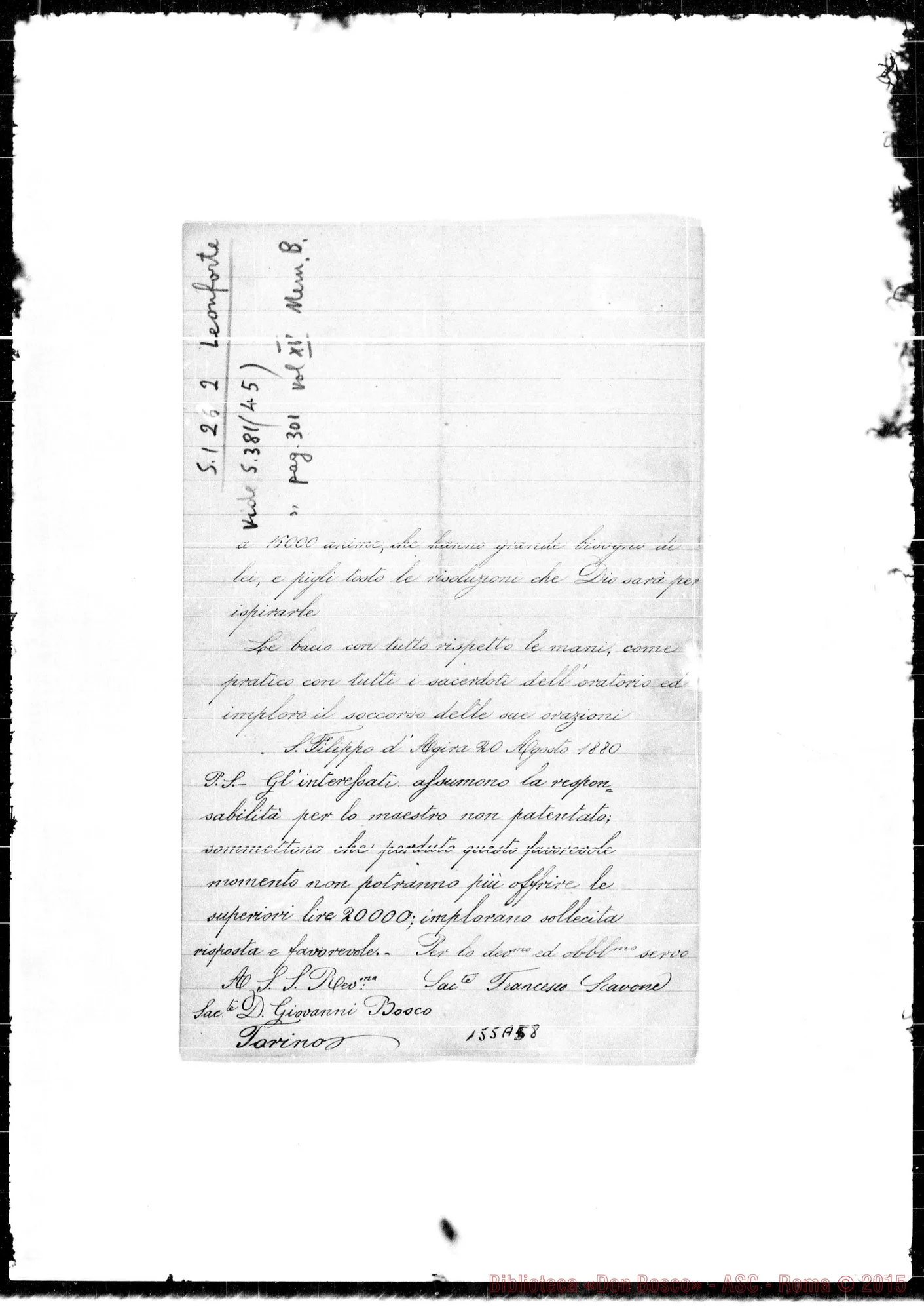 Fotogramma A 8 — Sac. Francesco Scavoni-Bosco