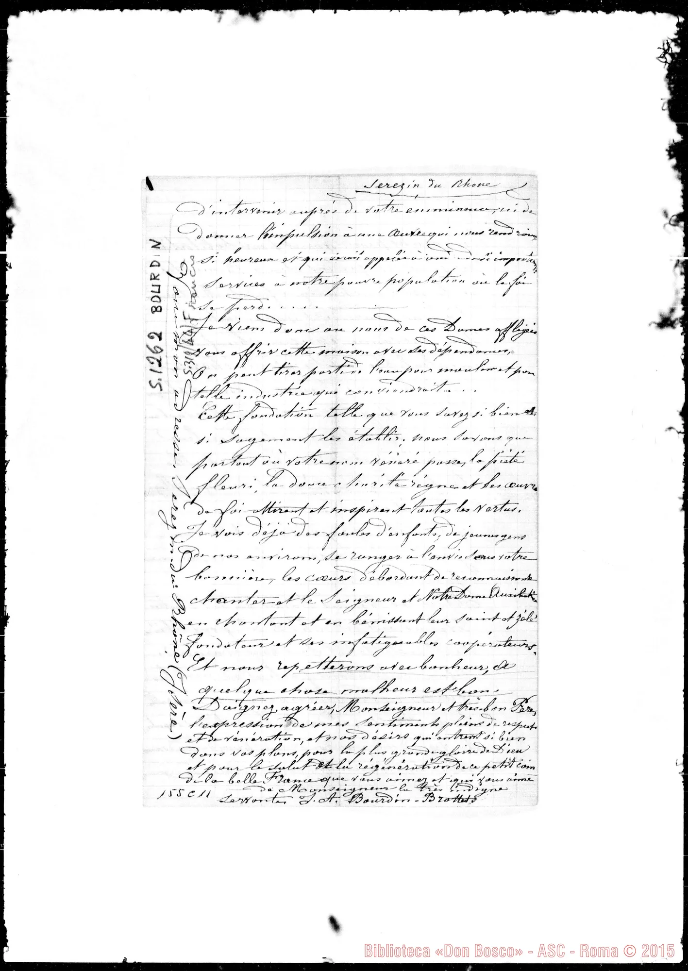 Fotogramma C 11 — Lione: Corrispond.: Bourdin-Bosco
