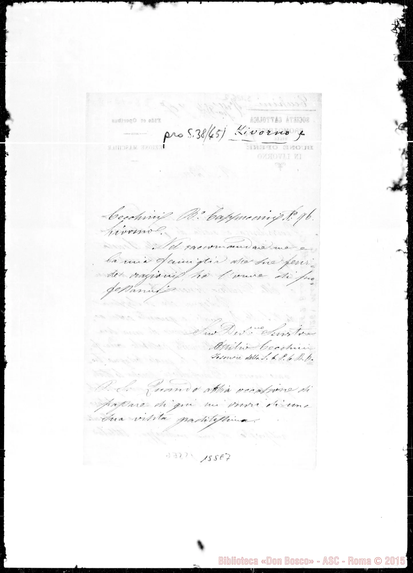 Fotogramma E 7 — Cecchini-Rev.do Padre