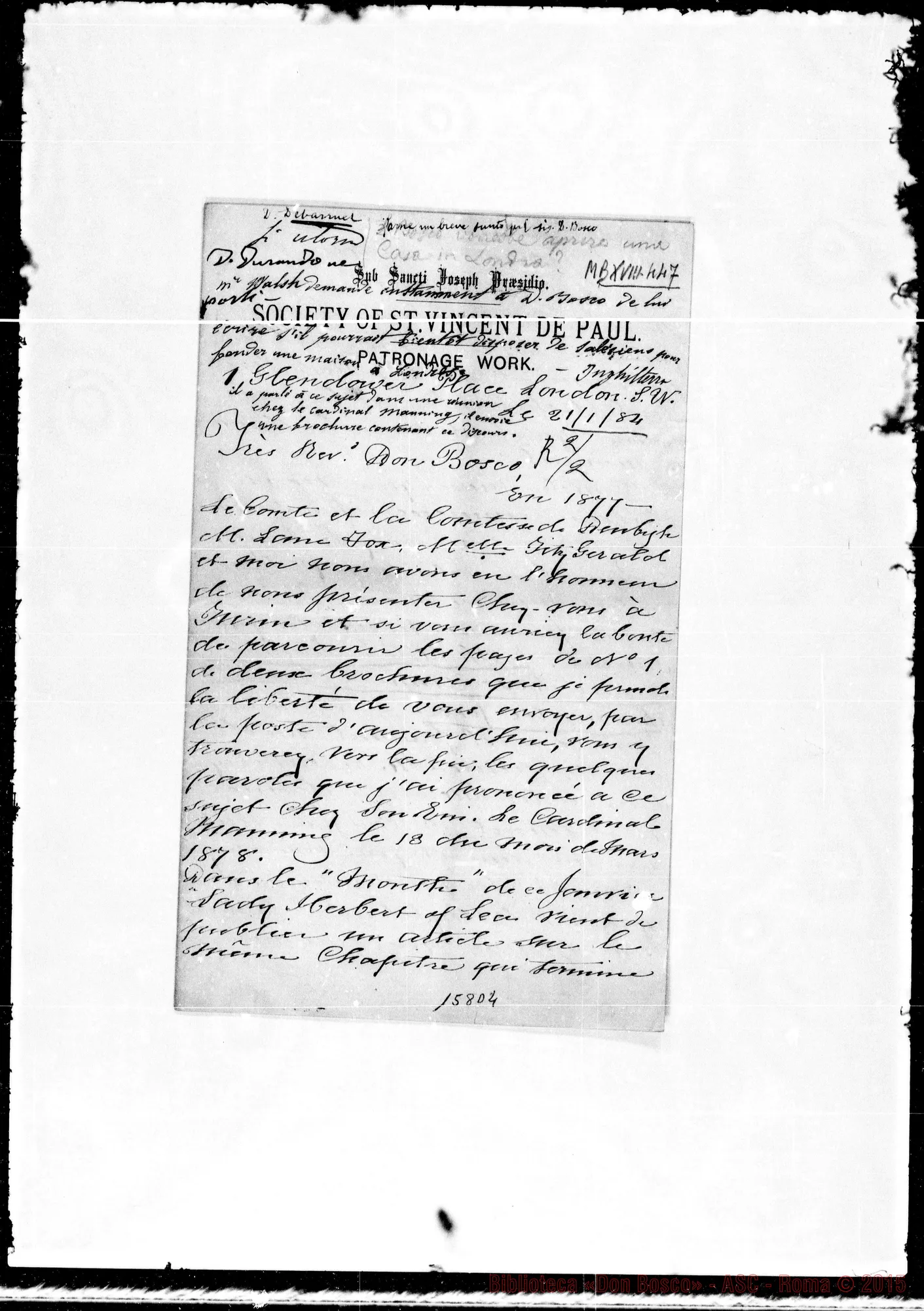 Fotogramma D 4 — Walter Hussey Walsh-Bosco. Autogr. Bosco