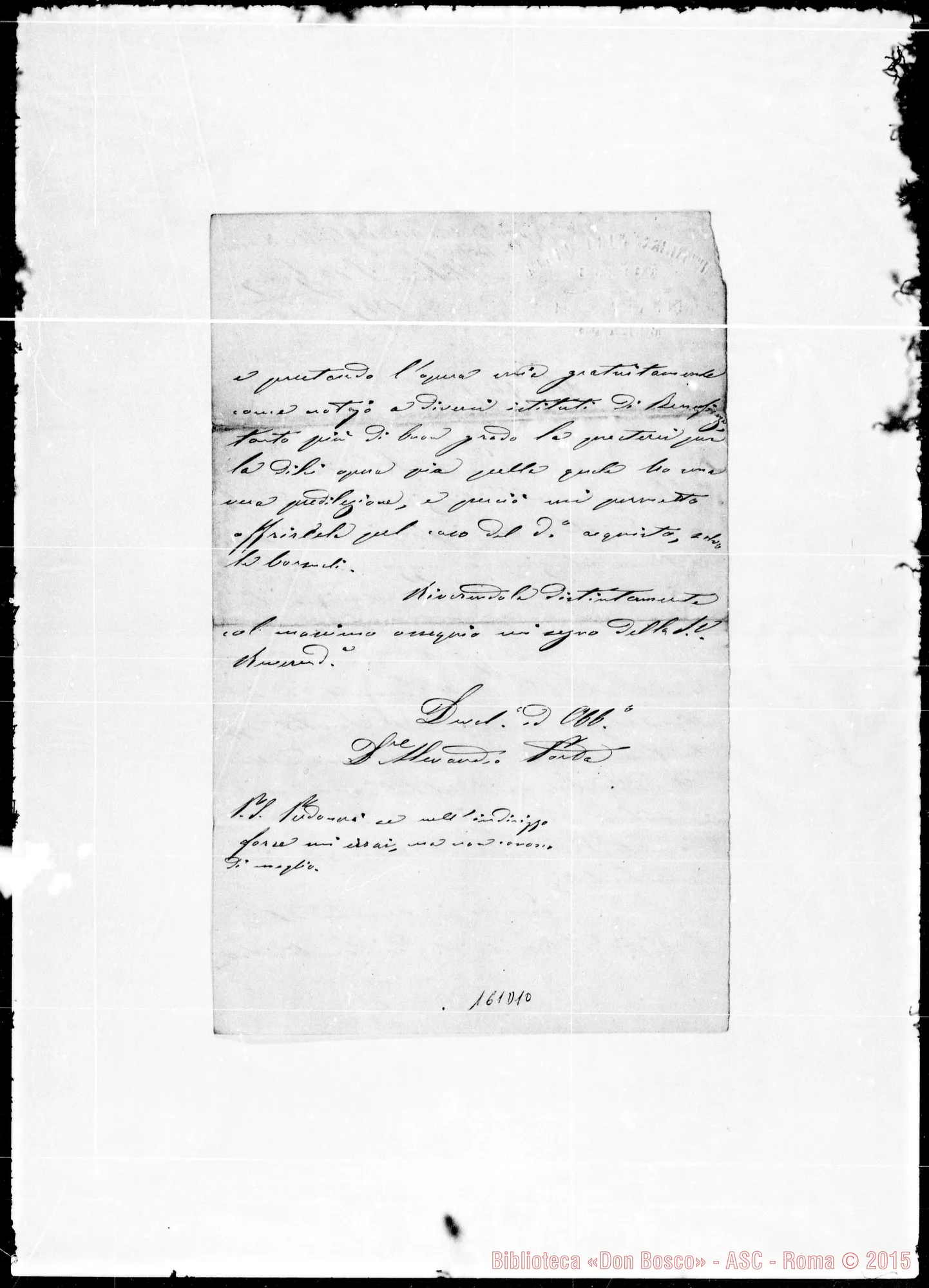 Fotogramma D 10 — Alessandro Porta, notaio-Signor Sacerdote