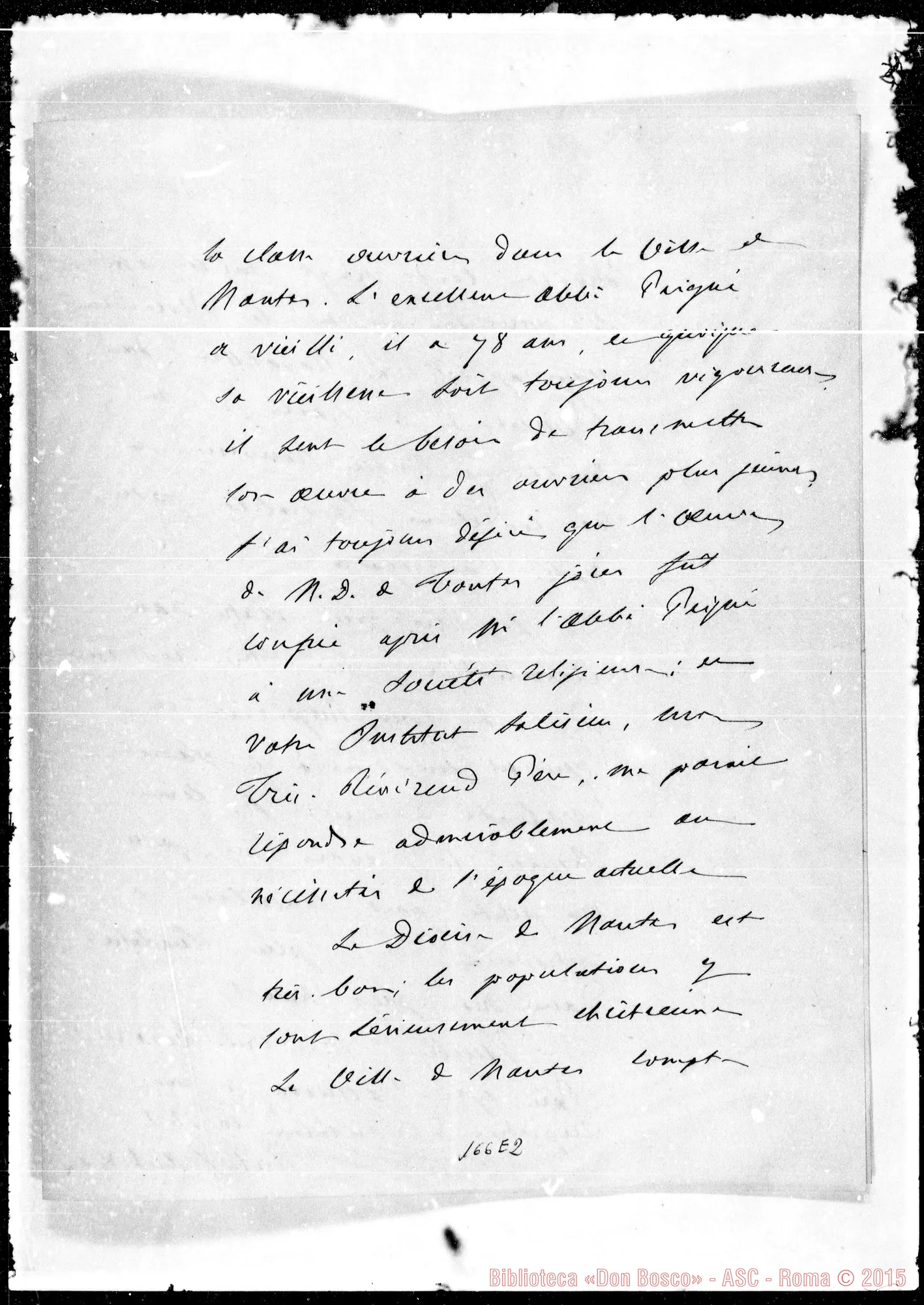 Fotogramma E 2 — Card. Archevêque du Paris-Mon Révérend Père