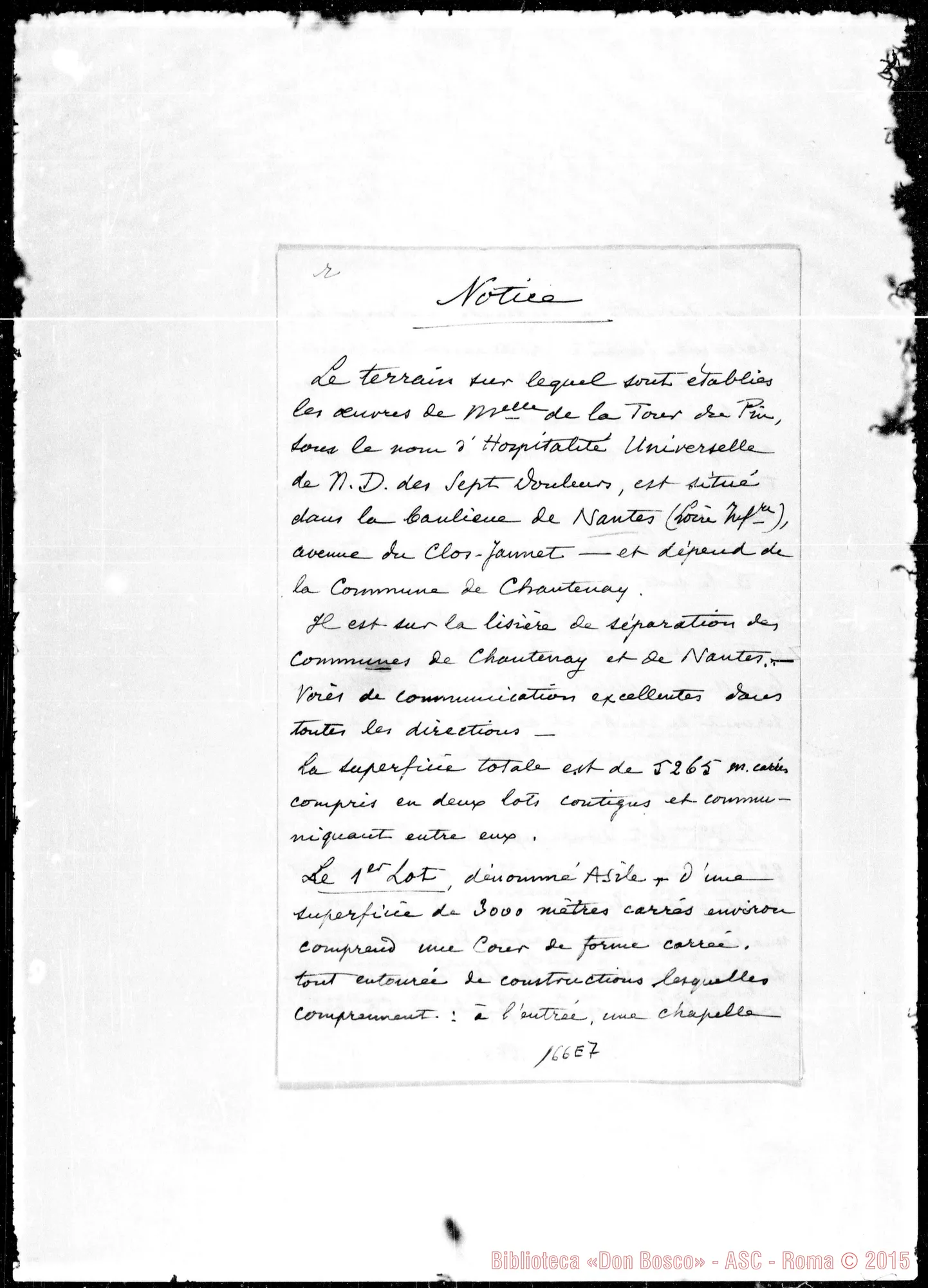 Fotogramma E 7 — Descrizione dei terreni