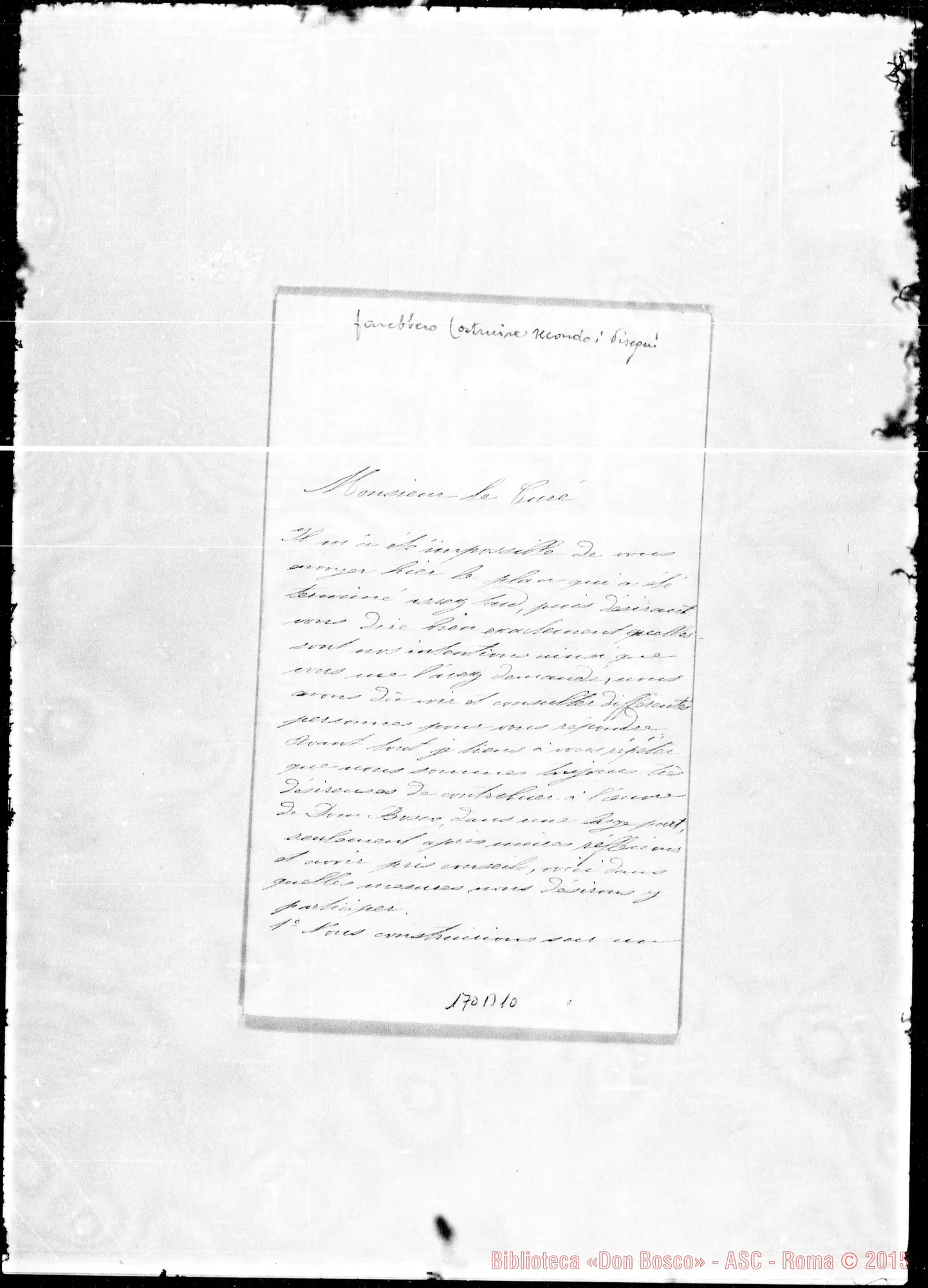 Fotogramma B 10 — Meissonier-Monsieur le Curé