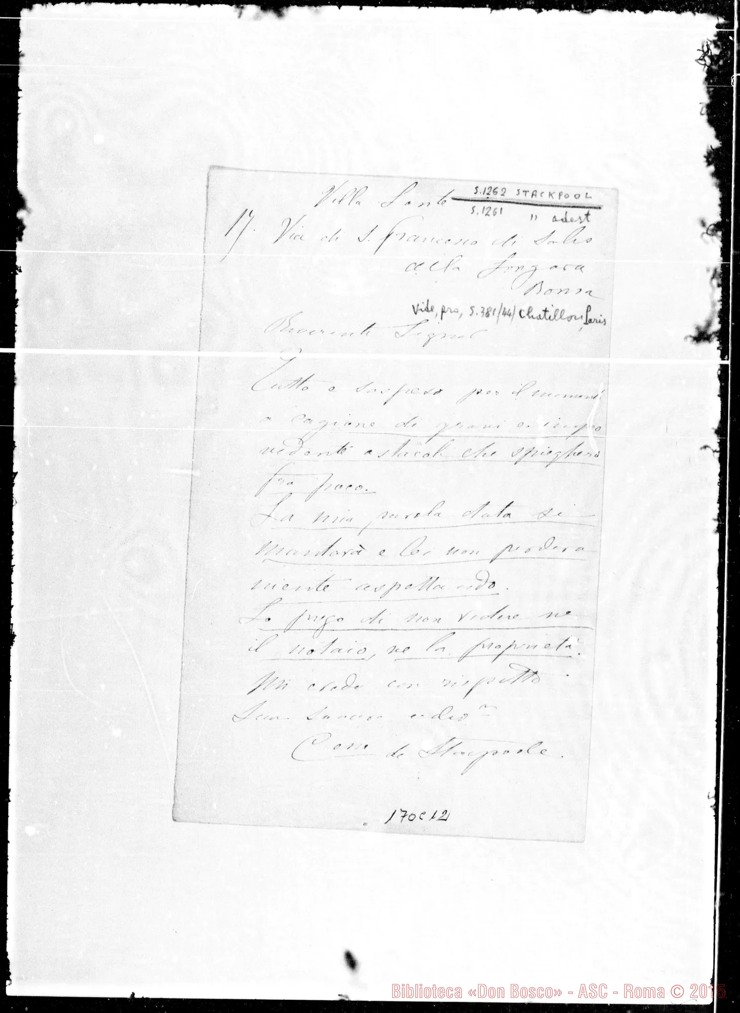 Fotogramma C 12 — Stacpool-Riverente Signore