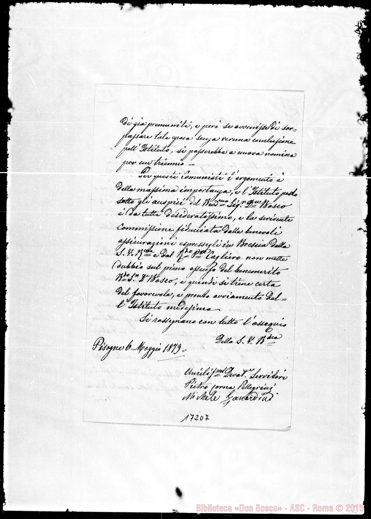 Fotogramma D 7 — Pietro Corna Pellegrini-Rev.mo Padre