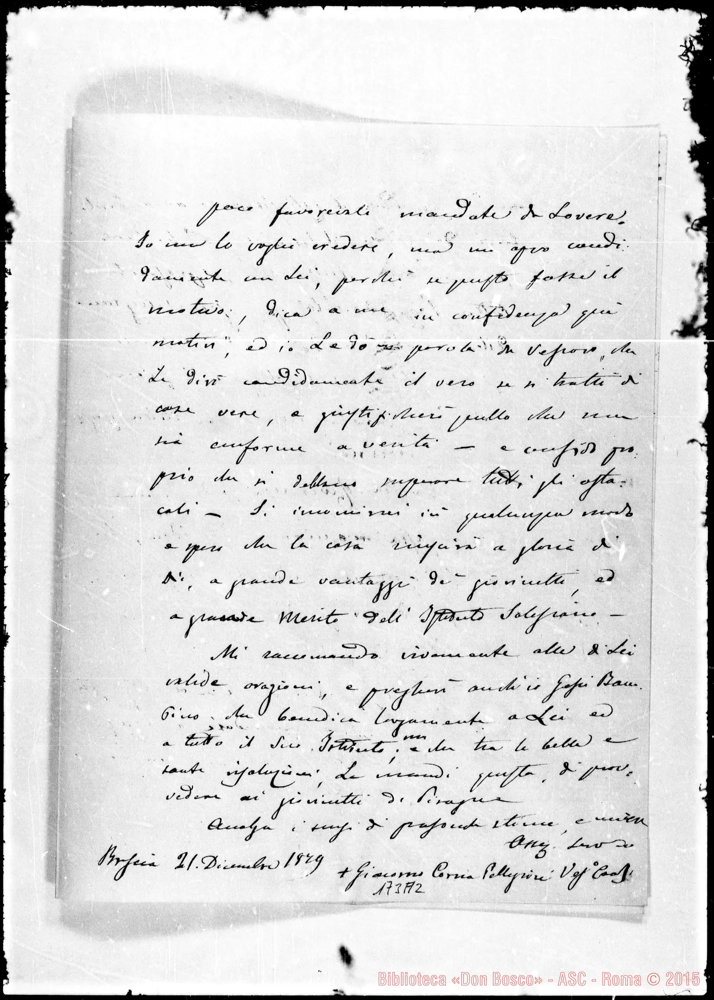 Fotogramma A 2 — Giacomo Corna-lll.mo Signore