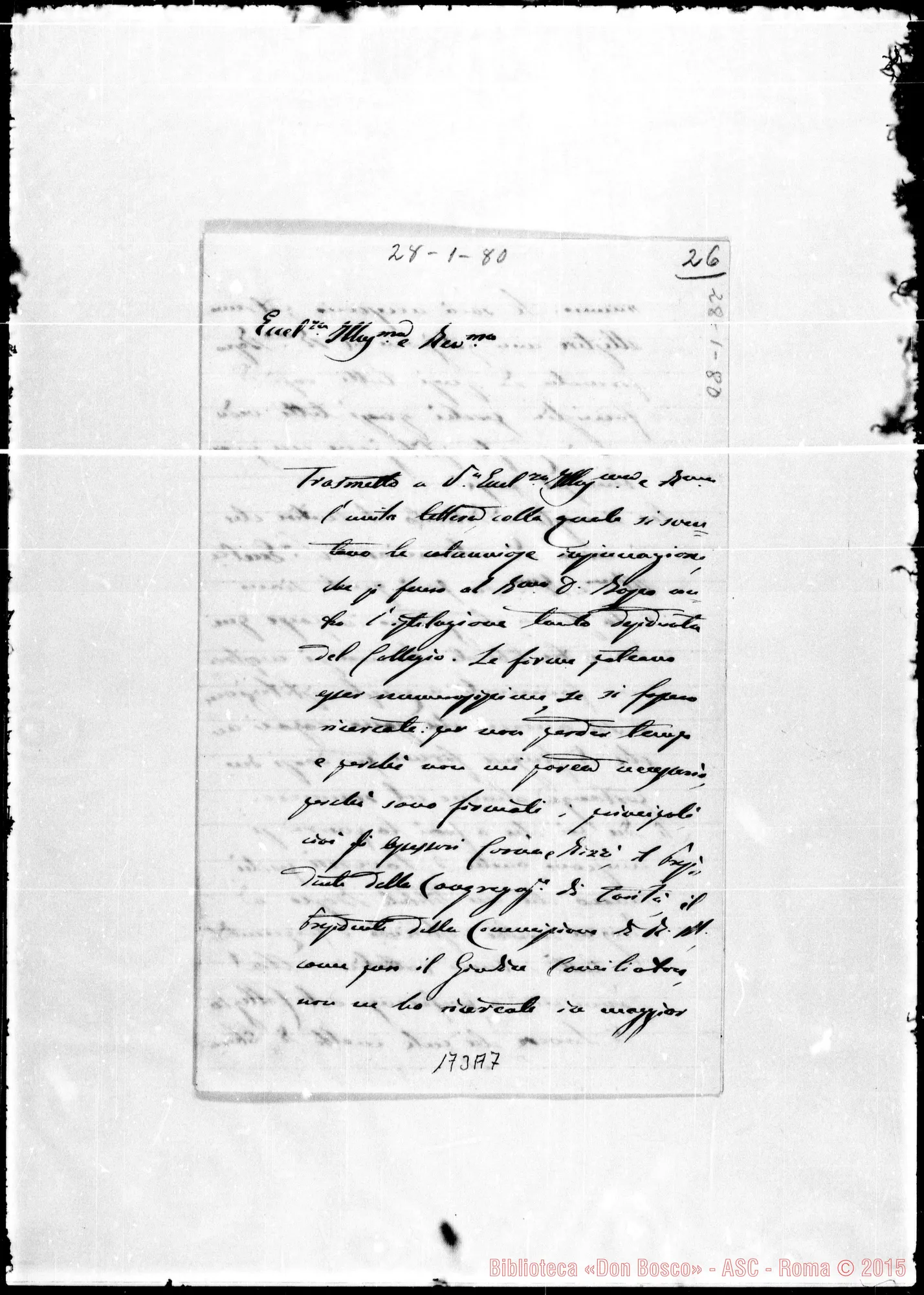 Fotogramma A 7 — Francesco, Arcipr.-Ecc.za III.ma E Rev.ma