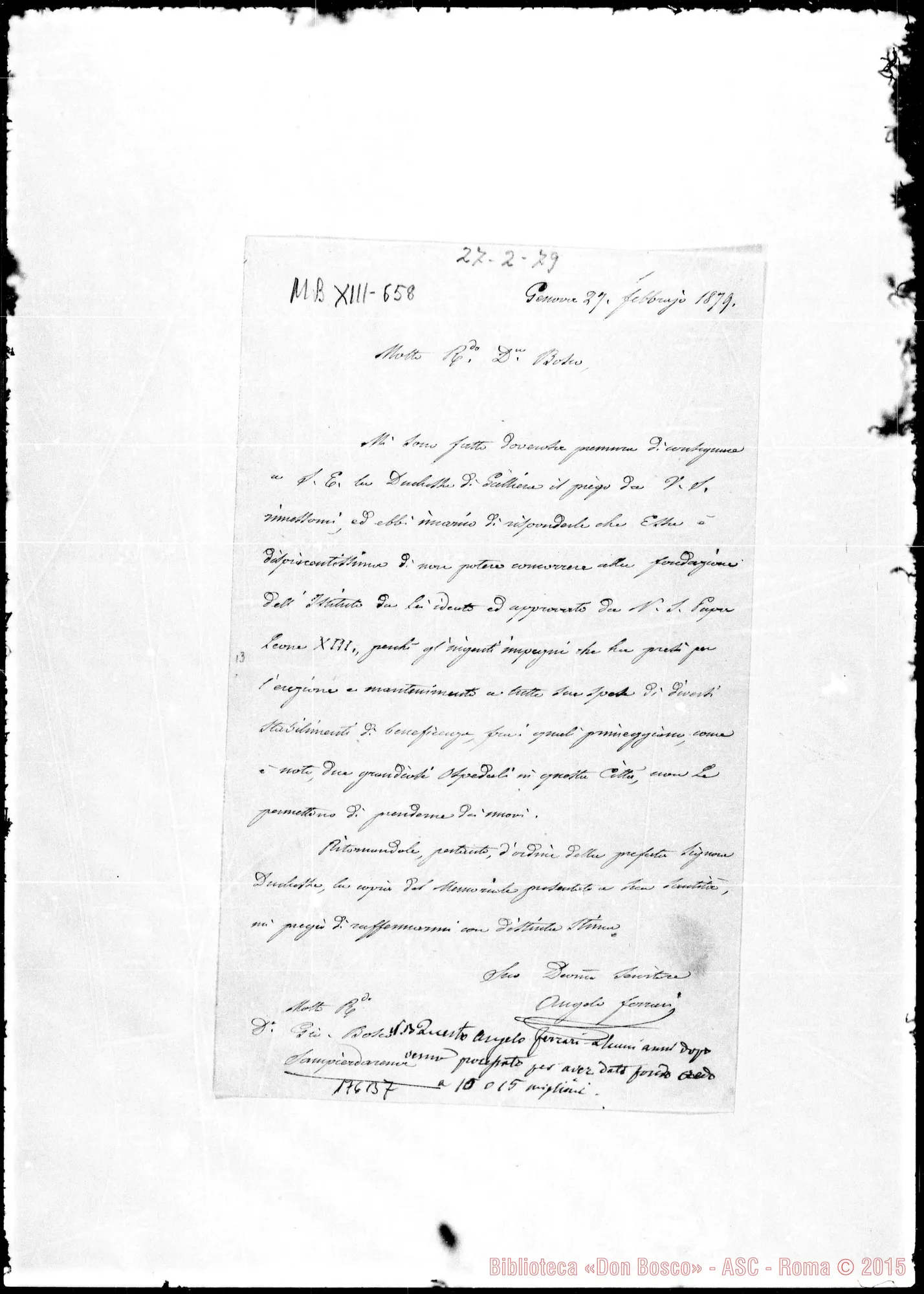 Fotogramma B 7 — Per Artigianelli: Angelo Ferrari-Bosco