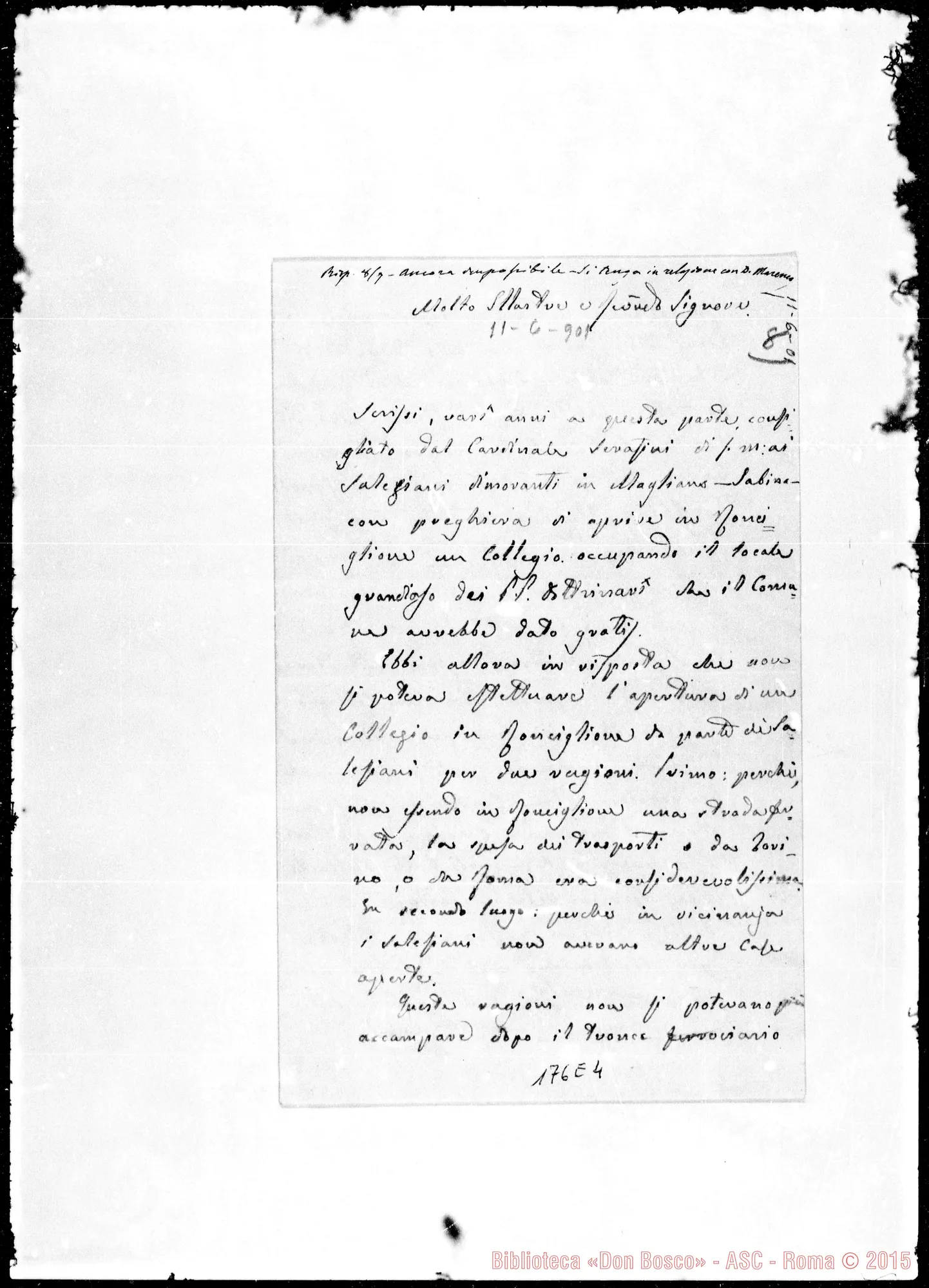 Fotogramma E 4 — Domenico Sbarra-Molto Rev.do Signore